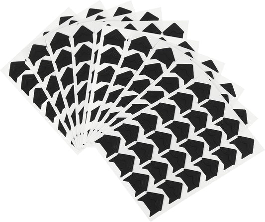 PATIKIL Photo Corners, 10 Sheets/240 Pcs Self Adhesive DIY Picture Mounting Sticker for Journal Album Diary Scrapbook, Black