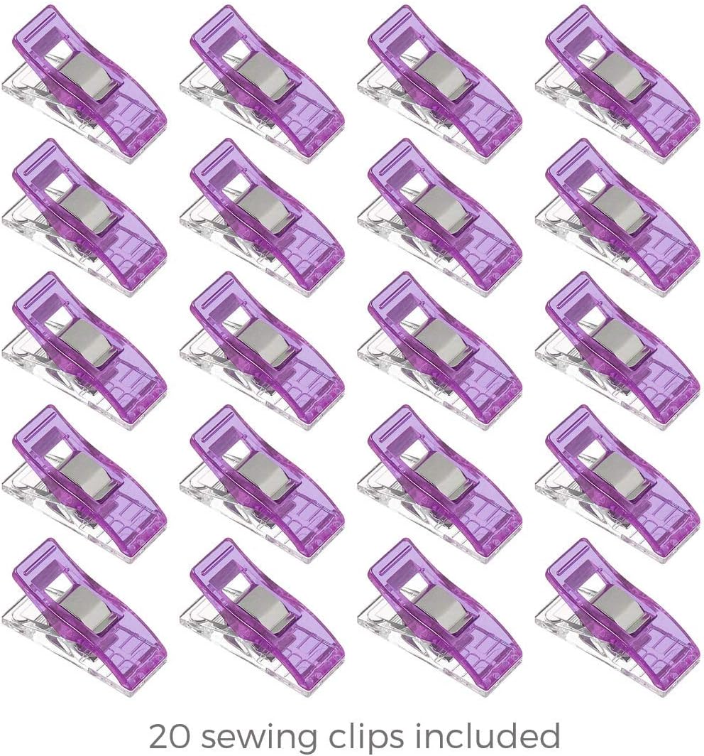 Honey's Heaven Rotary Cutter Set - Quilting Kit incl. 45mm Fabric Cutter, 5 Replacement Blades, A6 Cutting Mat and Craft Clips - Ideal for Crafting, Sewing, Patchworking, Crochet & Knitting