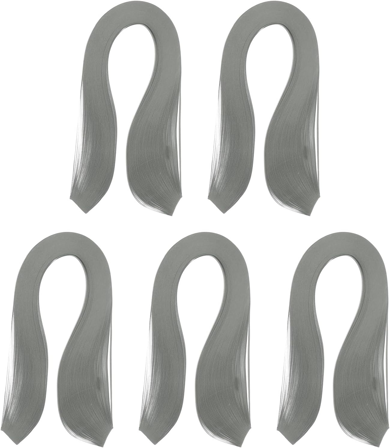 PATIKIL 600pcs Quilling Strips Paper 1/8"(3mm) 39cm Origami Paper Quilling Strip for Art DIY Hand Craft Christmas, Grey