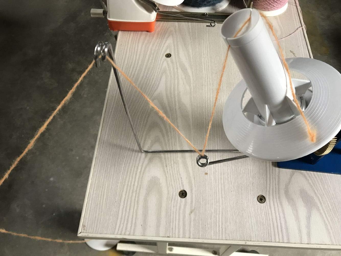 Yarn Ball Winder 18oz Large Swift Yarn Fiber Wool String Ball Winder, Tabletop Clamp Up to 1.2'', Hand Operated Center Pull Yarn Ball Winder