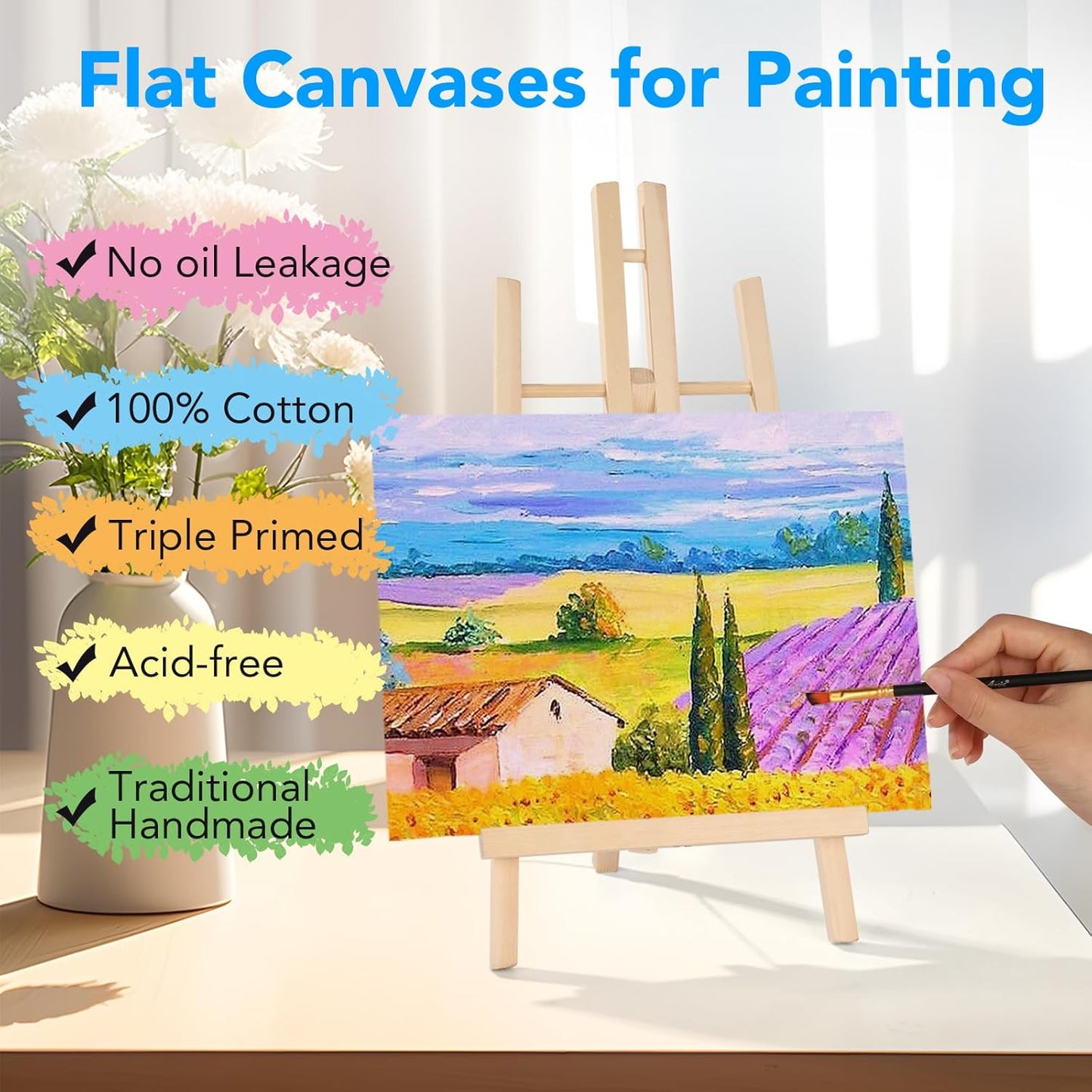 FUMILE 11x14 Canvas Boards for Painting, 30 Pack Canvases for Painting 11x14 Inch Primed Acid Free Blank Canvas Panels for Oil Paint, Watercolor, Acrylic Paint, Gouache and Tempera.