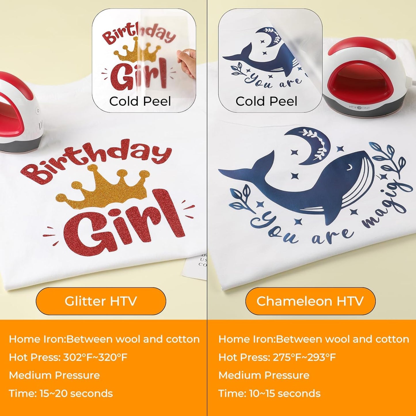 HTVRONT HTV Heat Transfer Vinyl Bundle: 80 Pack 12" x 10" Iron on Vinyl for T-Shirt, 39 Assorted Colors with Vinyl Accessories Tweezers for Silhouette Cameo or Heat Press Machine