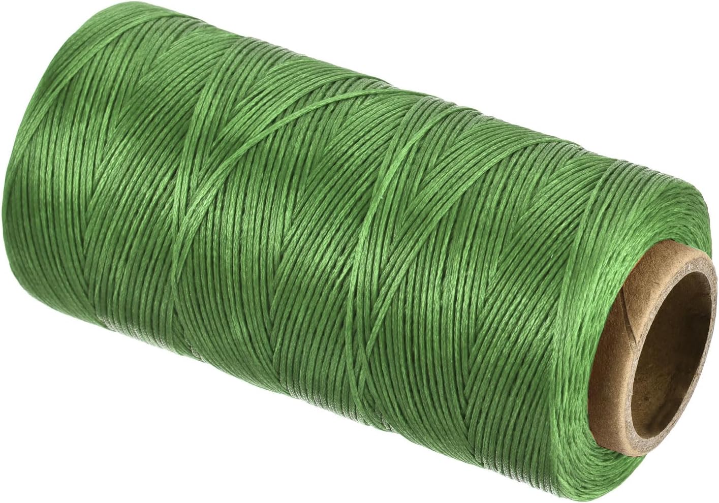 MECCANIXITY Waxed Thread,197 Yard 1mm 210D Flat Wax Thread Polyester Waxed String for Leather Sewing Hand Weaving Book Binding Home Decoration,Green