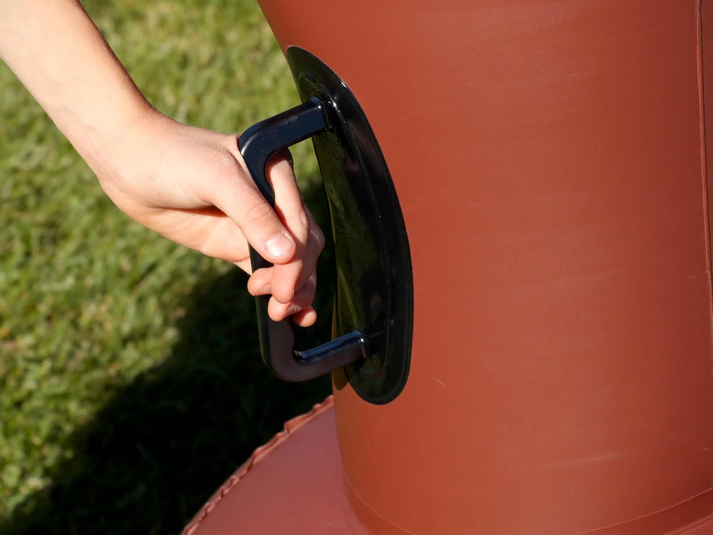 Hearthsong Hop N Go Inflatable Bull Riding Bouncy Hopping Toys for Kids Ages 5+ - Ride On Bouncer Animal Hopper Jumping Toys for Outdoor Games