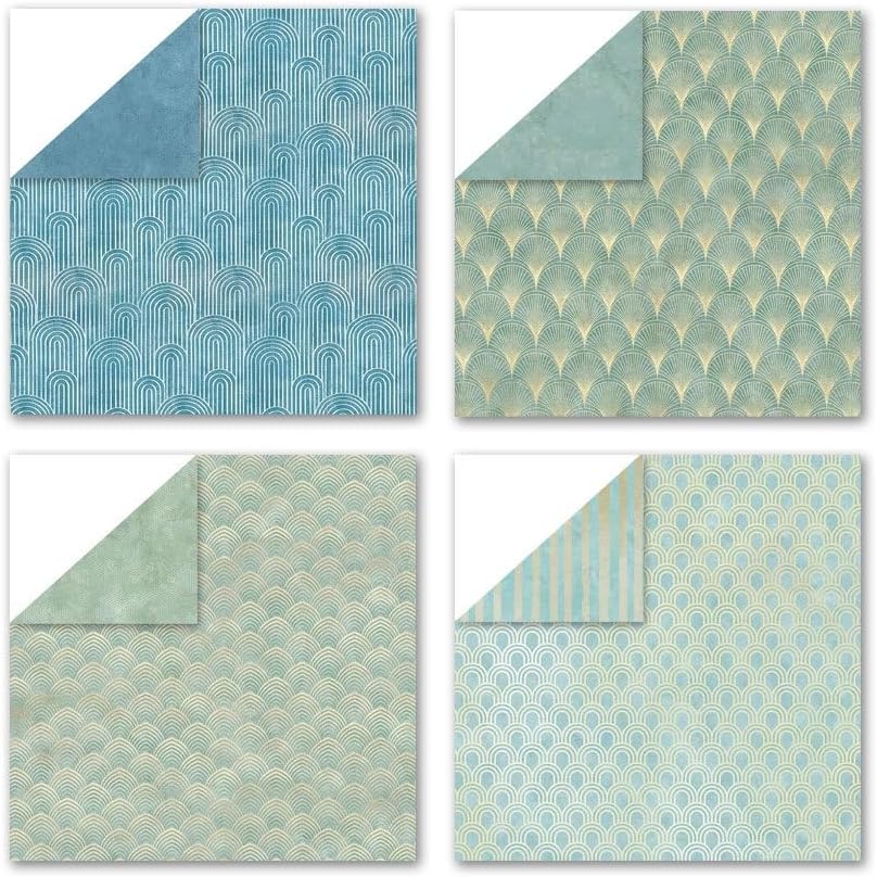 Boho Scrapbook Paper Vintage Flower Pattern Papers Pad 12×12,24 Sheets Double-Sided Bobo Floral Scrapbooking CardStock Paper Pad for Holiday Cardmaking DIY Origami Papers.