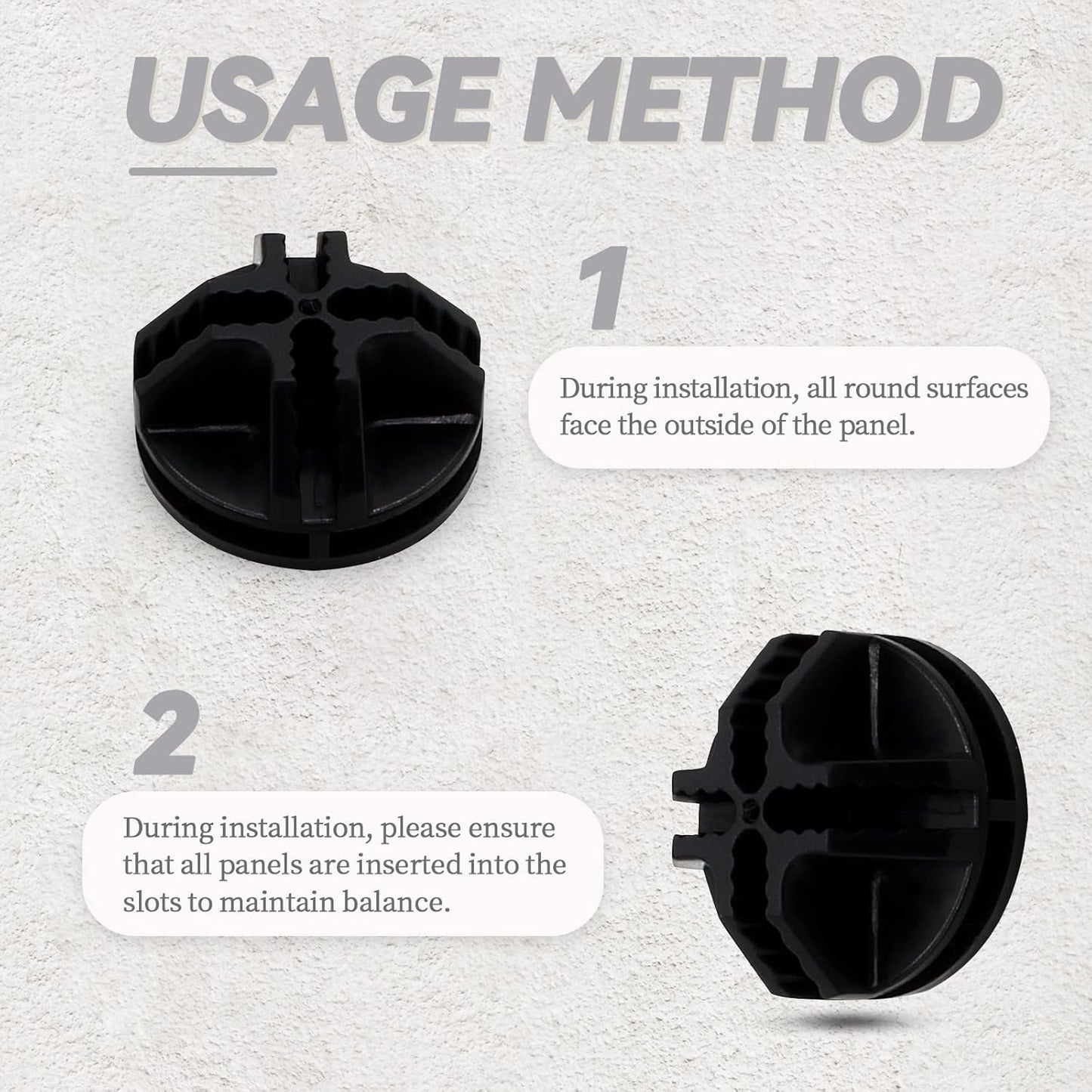 64 Pcs Black Plastic Connector, Wire Grid Cube Connector for Modular Closet Storage Organizer and DIY Wire Cube Storage Unit