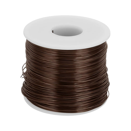 MECCANIXITY 20 Gauge Anodized Aluminum Craft Wire Bendable Bonsai Training Wire 771 Feet 0.8mm for Sculpting Crafts Wreath Floral Beading Jewelry Making, Brown