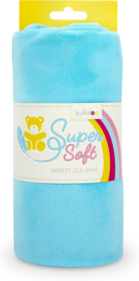 kullaloo Plush Fabric | Solid Turquoise Minky Fabric for Sewing | Super Soft Cuddle Material | 39.5x29.5 | Plushies, Baby Blankets, Pillows, Dog Beds, Cat Beds, Beanies, Baby Accessories, Apparel