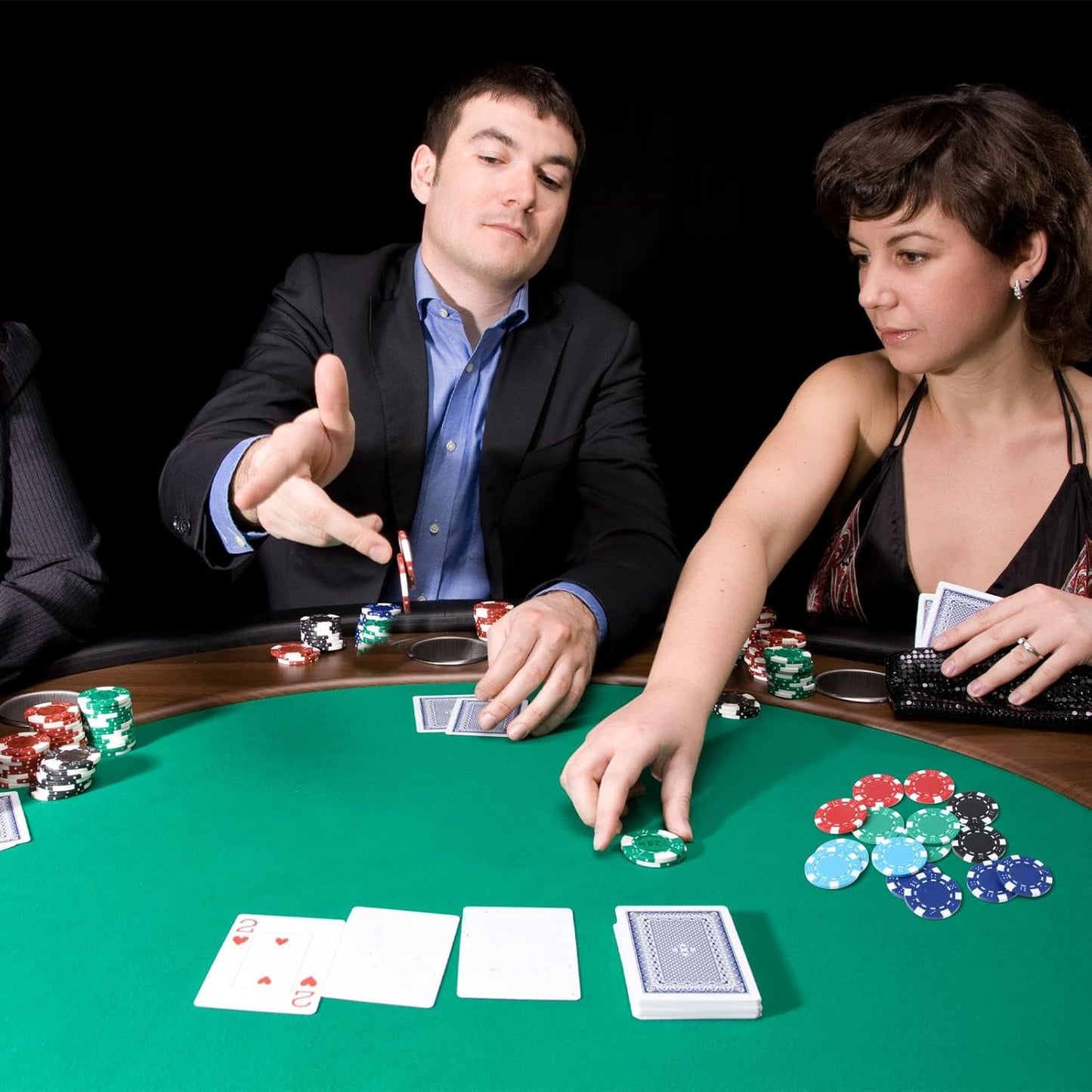 100 Pcs 11.5 Gram Poker Chips ABS Monte Carlo, 40 mm Bingo Chips Tokens Markers Blank Counting Bulk for Blackjack, and Card Night Poker Games