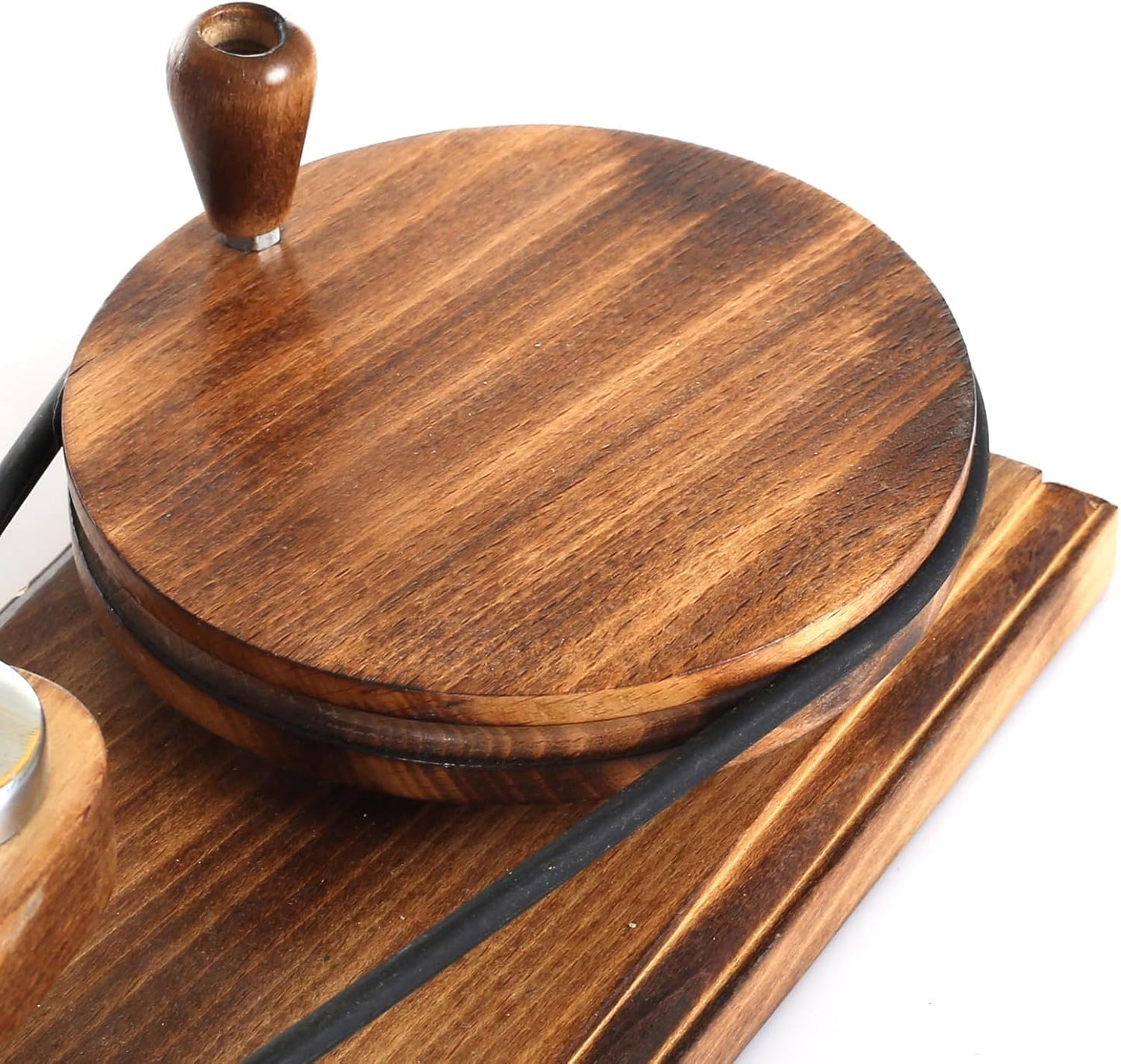 Wooden Yarn Ball Winder – Hand Crank Beechwood Swift for 8–10 oz Skeins – Wool Yarn Winder for Knitting, Crochet Thread & Crafting (Antique Ball Winder)