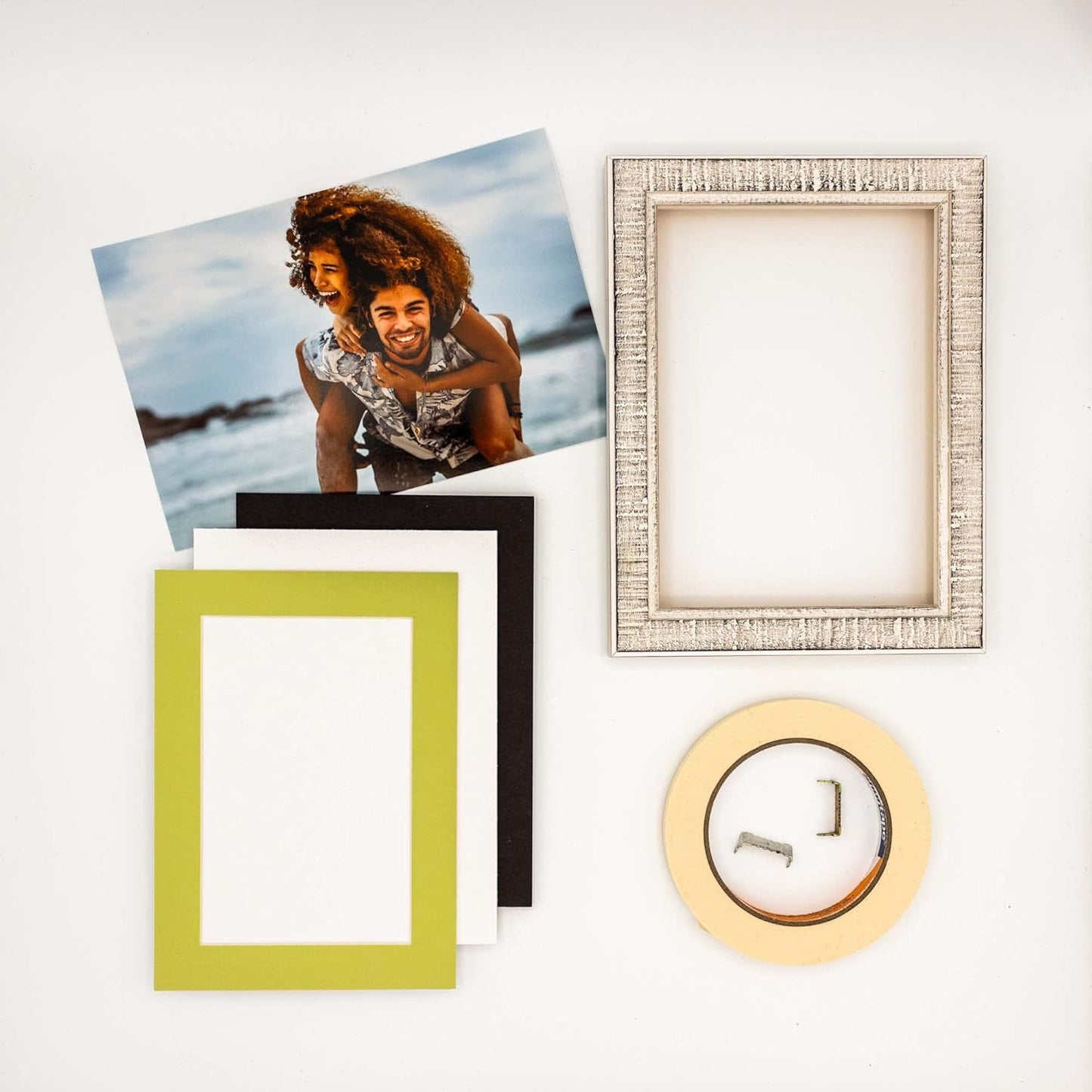 11x14 Mat for 8.5x11 Photo - Precut Pistachio Green Picture Matboard for Frames 11 x 14 Inches - Bevel Cut to Display Art 8.5 x 11 Inches - Acid Free Pack of 10 MATS with Backing Boards & Clear Bags