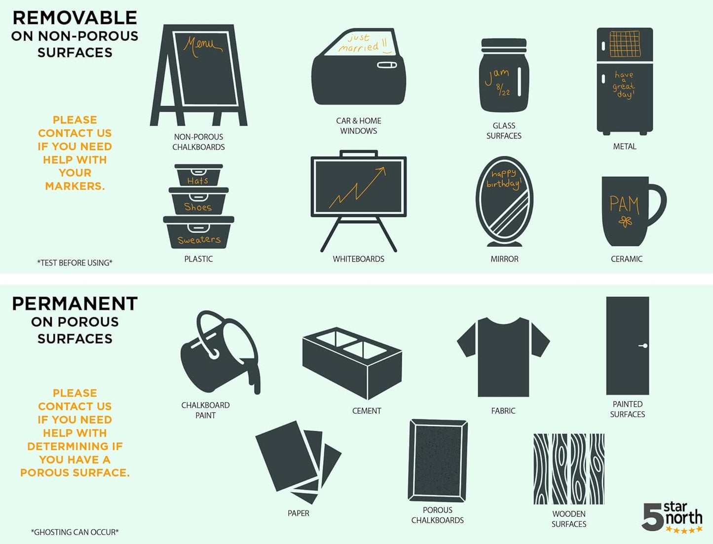 Bandle B. Chalk Markers - 8 Vibrant Fine Tip, Erasable, Non-Toxic, Water-Based, For Kids and Grown-Ups for Glass or Chalkboard Marker for Businesses, Restaurants, Liquid Chalk Markers (Vibrant 1mm)