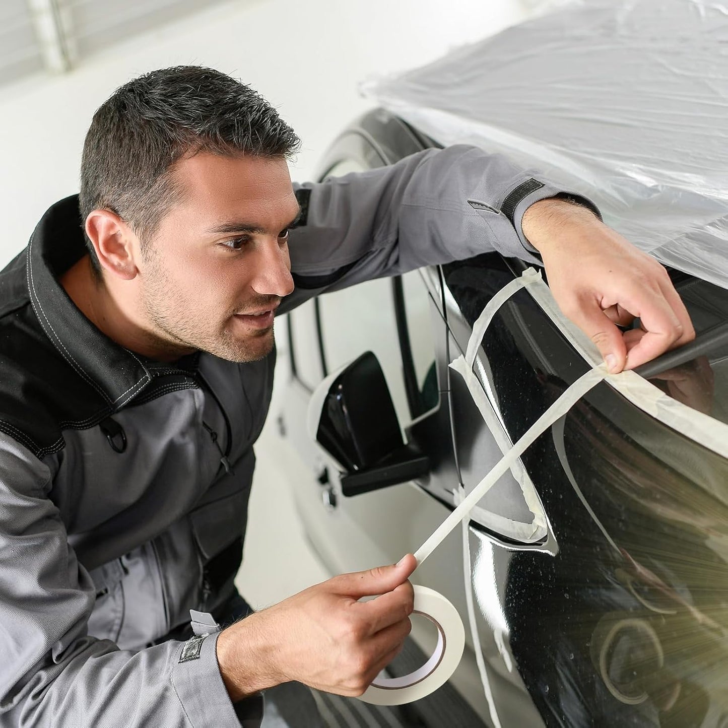 Epakh 4 Rolls Pinstripe Tape, Masking Tape in 1/16, 1/8, 1/4 and 1/2 Inch Wide, for Painters Automotive DIY Car Auto Paint Art(White,55 yd)