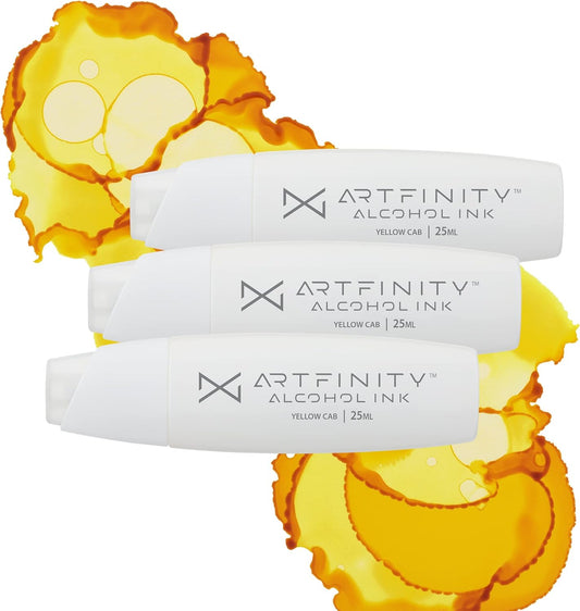 Alcohol Inks 3 Pack - Vibrant, Professional, Dye-Based Alcohol Inks for Artfinity Alcohol Markers, Artists, Drawing, & More! - Yellow Cab Y2-35