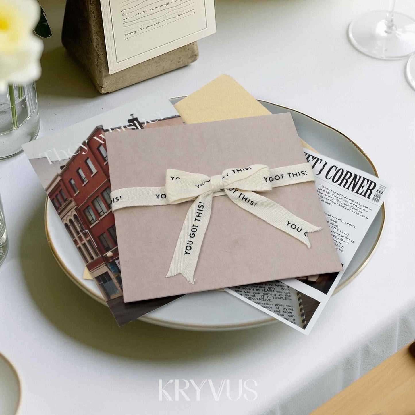 You Got This Ribbon - 5/8 Inch x 12 Yards Natural Twill Tape Ribbon, Cotton Herringbone Ribbons for Gift Wrapping, Birthdays, Weddings, Christmas, Anniversaries, Valentine's Day, Mother's Day