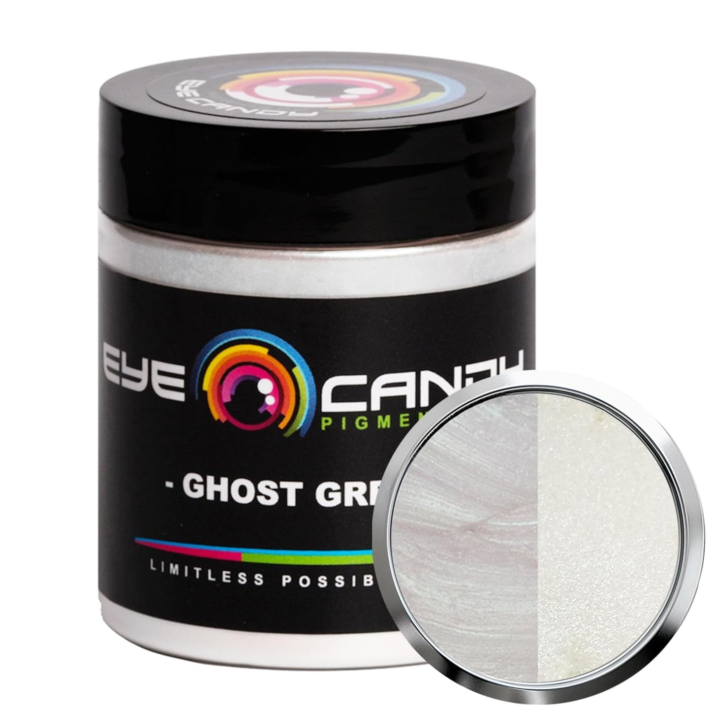 Eye Candy Premium Mica Powder Pigment “Ghost Green” (25g) Multipurpose DIY Arts and Crafts Additive | Woodworking, Bath Bombs, Resin, Paint, Epoxy, Soap, Nail Polish (Ghost Green, 25G)