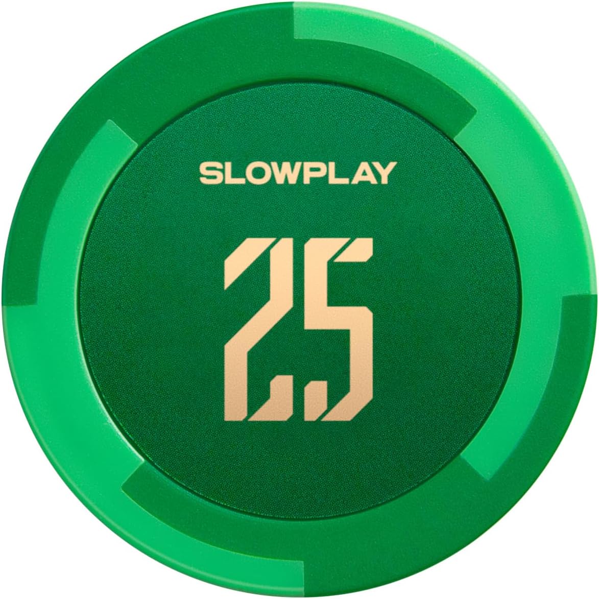 SLOWPLAY Godel Clay Poker Chips, 14 Grams Heavyweight Clay Composite, 40mm Large Chips in Bulk, Pack of 50 with Denomination of 25
