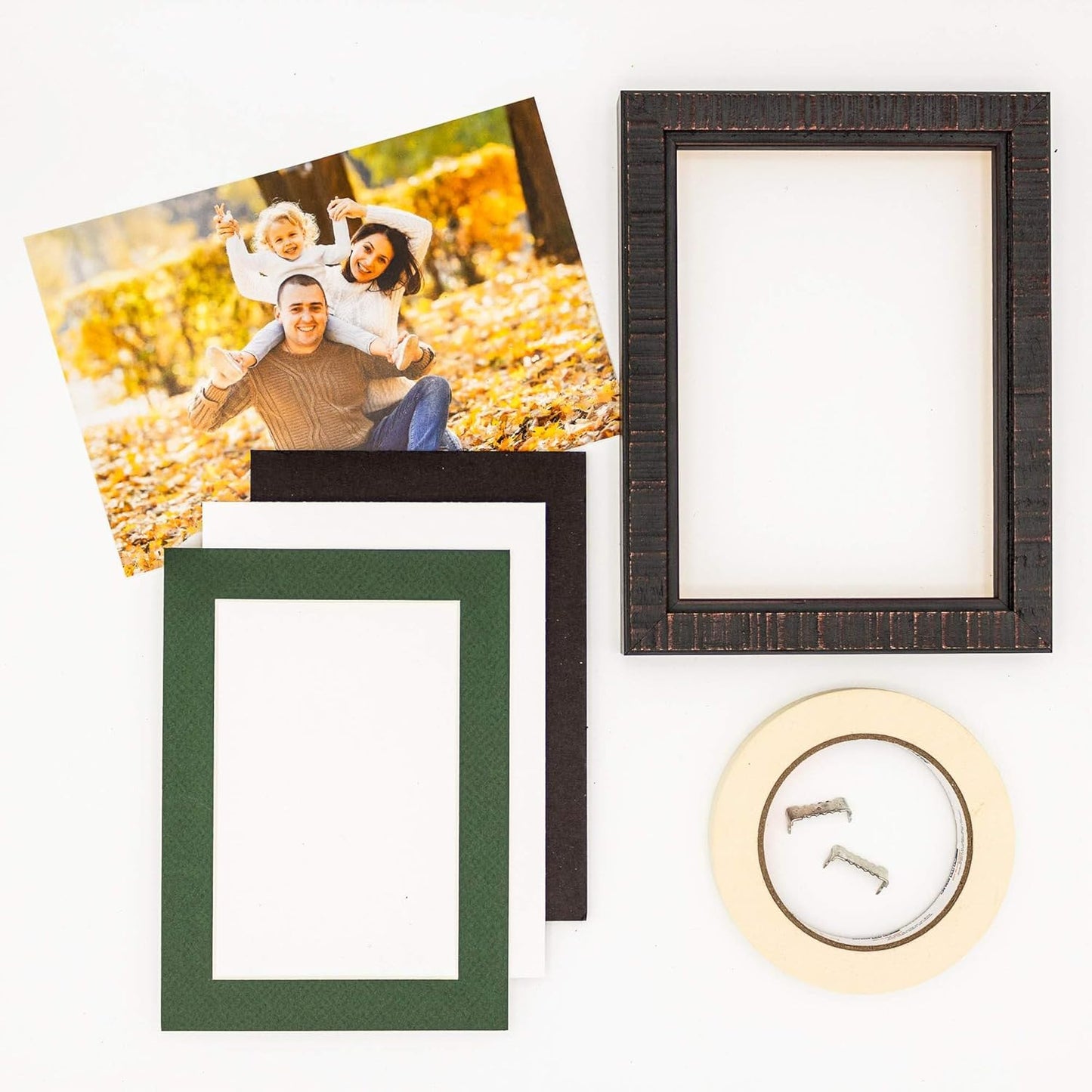 11x14 Mat for 8.5x11 Photo - Precut Hunter Green Picture Matboard for Frames Measuring 11 x 14 Inches - Bevel Cut Matte to Display Art Measuring 8.5 x 11 Inches - Acid Free ONE MAT