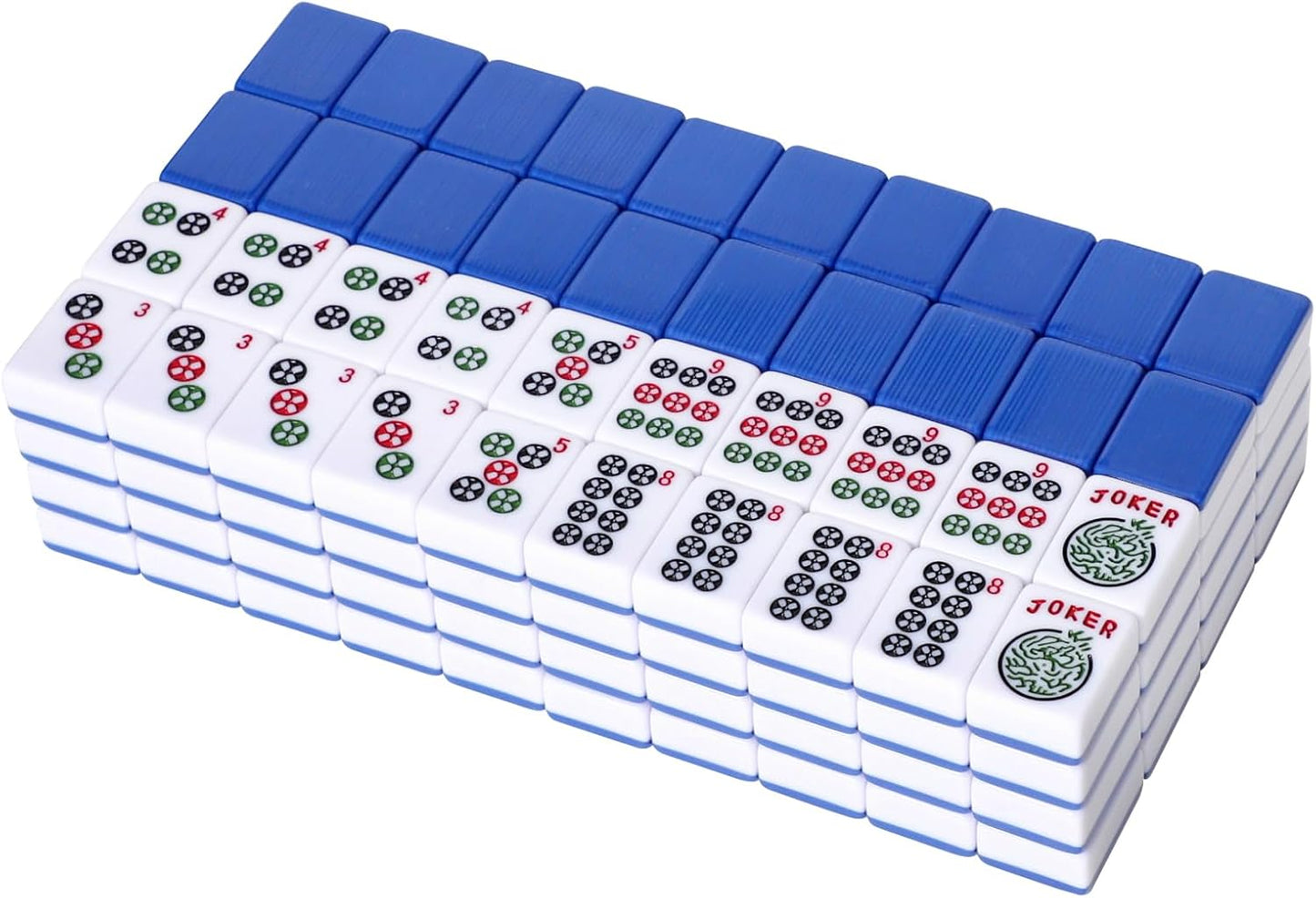 American Mahjong Tile Set with 166 Navy Blue Back Tiles (1.2”, Tiles Only)