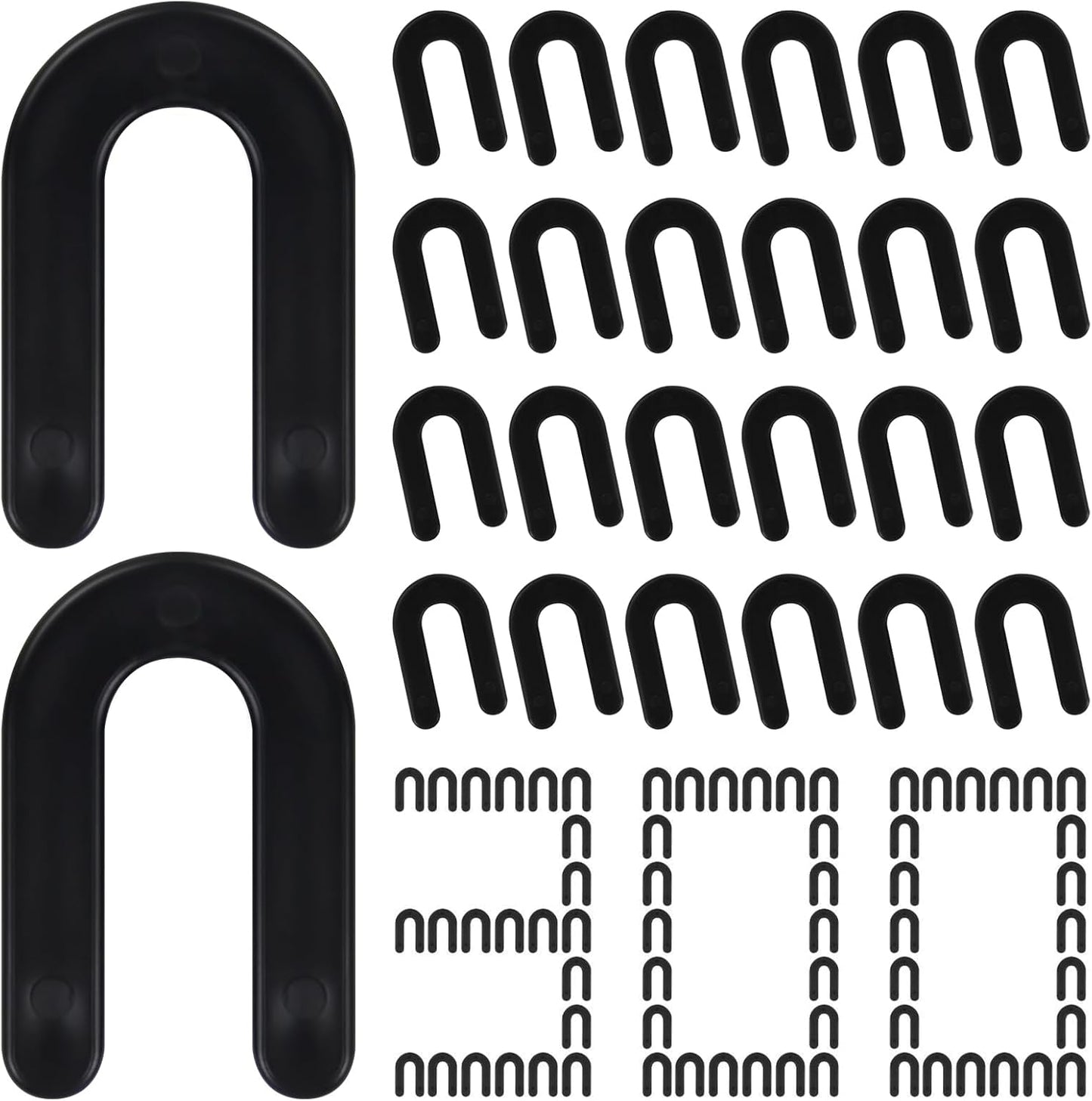DGSL Tile Leveling System Tile Spacers 1/4 Inch, 300 pieces Horseshoe Shim U Shape Plastic Tile Leveling Clips for Various Types of Tile Leveling