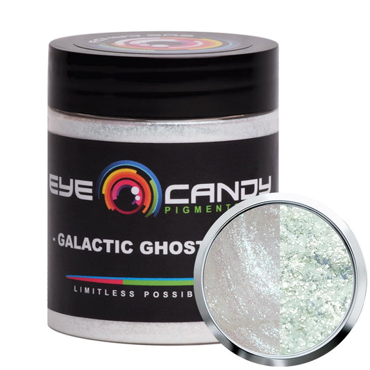 Eye Candy Premium Mica Powder Pigment “Galactic Ghost Green” (25g) Multipurpose DIY Arts and Crafts Additive | Woodworking, Bath Bombs, Resin, Epoxy, Soap, Nail Polish, (Galactic Ghost Green, 25G)