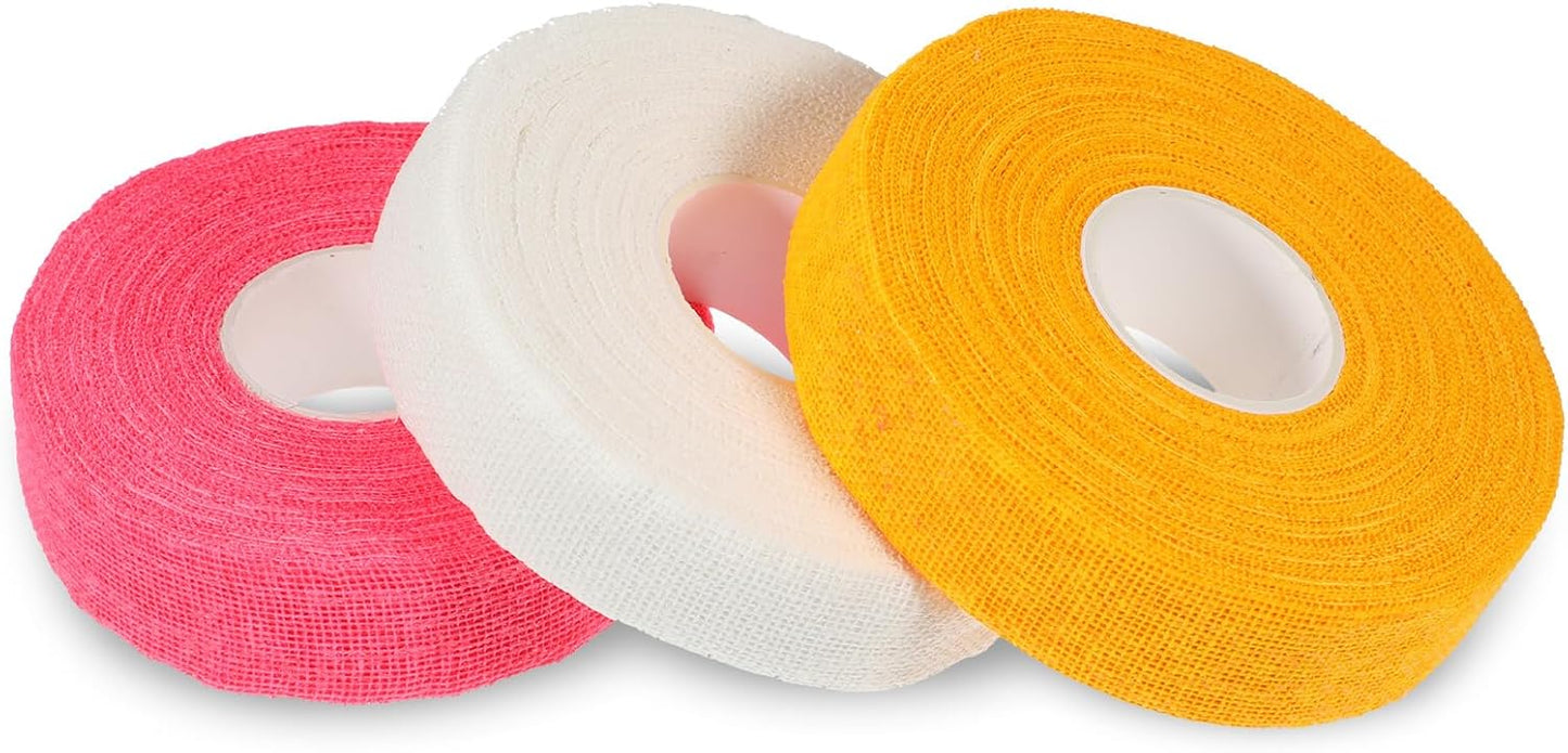 Bewudy 3 Rolls Thimble Tape for Hand Sewing, Sewing Thimble Finger Protector Tape Breathable Cotton Gauze Thimble Tapes Knitting Bandage Wrap for Quilting Crocheting Embroidery