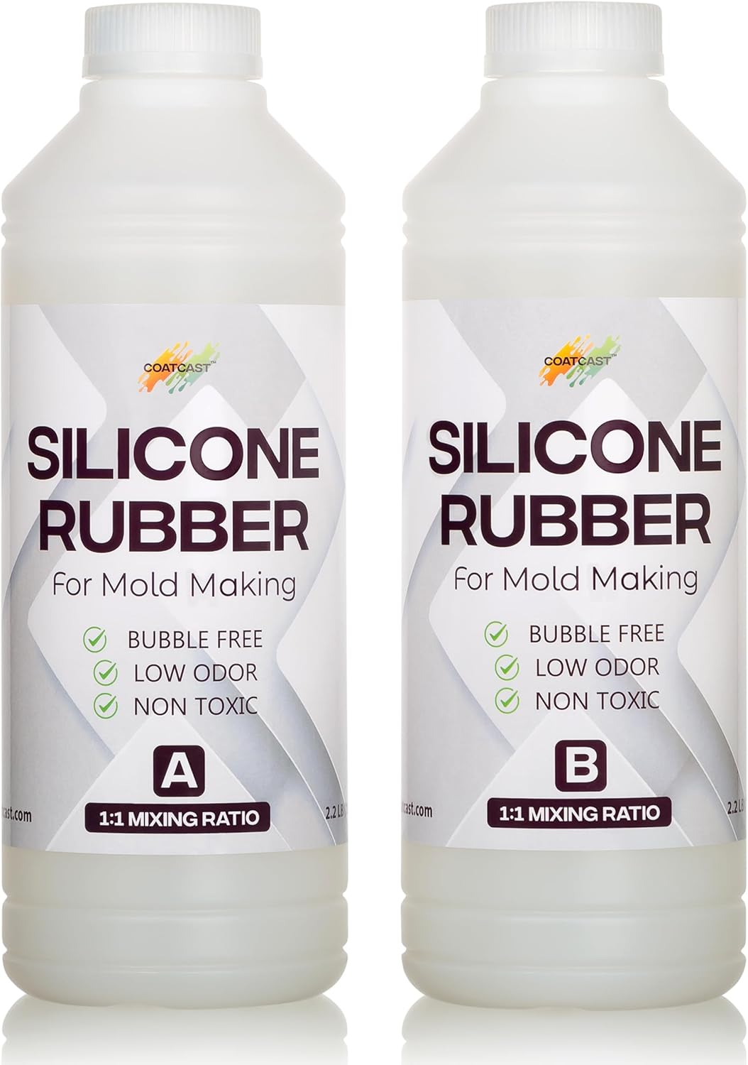 Silicone Rubber Kit 18A for DIY Mold Making (352 oz) – Super Elastic, Translucent, Fast Cure, Non-Toxic, 1:1 Ratio Liquid Silicone for Resin Molds, 3D Molds, Silicone Molds (22 Pounds)