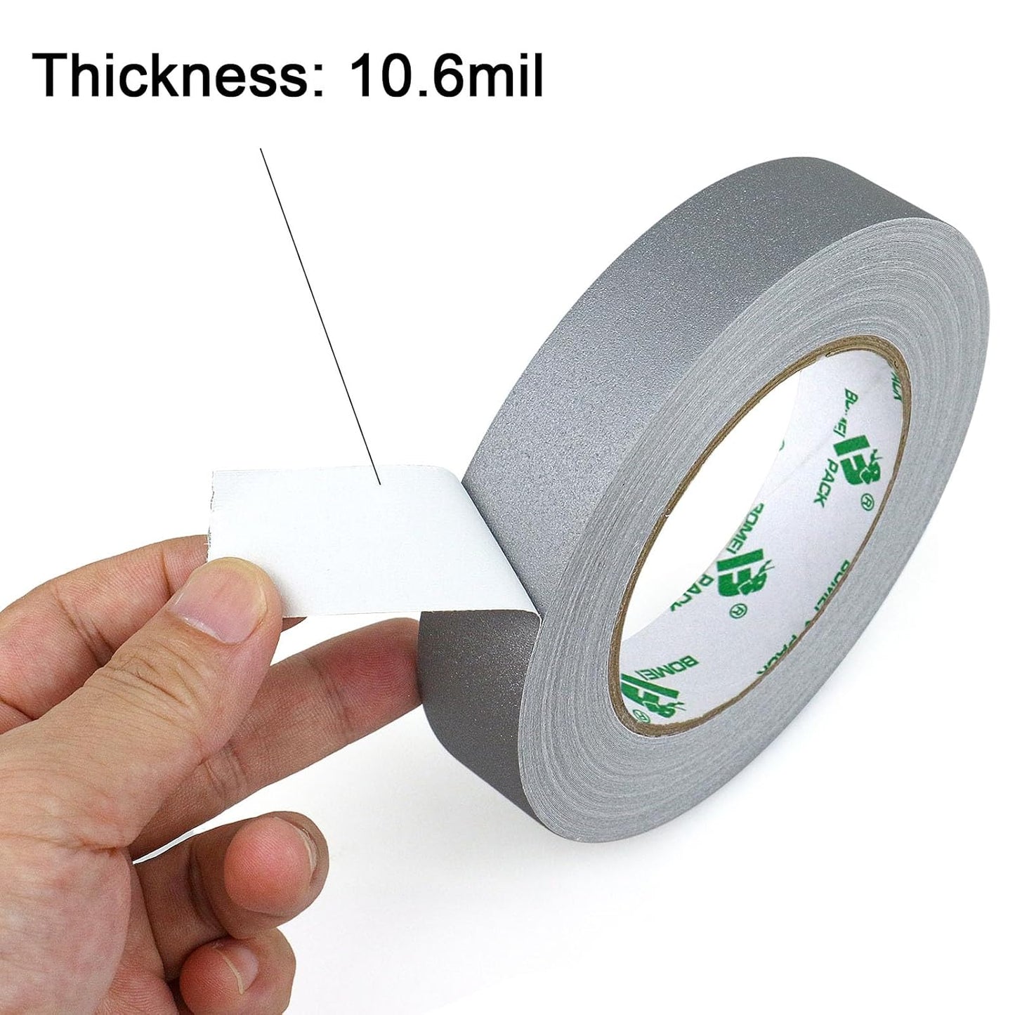 BOMEI PACK Grey Gaffer Tape, Matte Non-Reflective, 1inch x 30yds No Residue Hand Tear Self-Adhesive Gaffer Tape for Labeling, Cable, Stage, Photo Studio, Painters and Duct Repair, 1 Pack