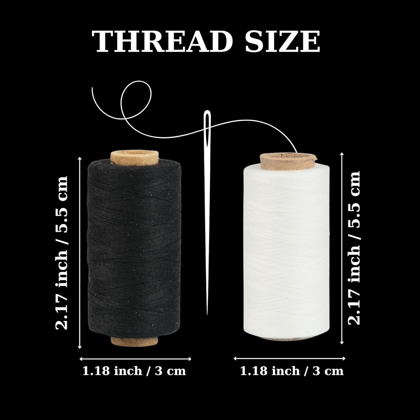 2 Colors Serger Sewing Thread - 10 Cones Threads of 500 Yards Each Spool | Sewing Clips Quilting Materials Sewing Machines for Beginners and Heavy-Duty Sewing Machine Threads | Lace Yarn, Ribbon Yarn