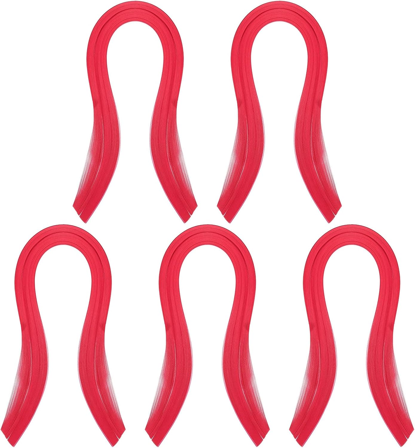PATIKIL Quilling Strips Paper 600pcs 1.5mm 39cm Origami Paper Quilling Kits for Art DIY Hand Craft Christmas, Rose Red