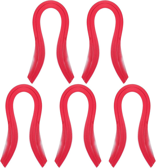 PATIKIL Quilling Strips Paper 600pcs 1.5mm 39cm Origami Paper Quilling Kits for Art DIY Hand Craft Christmas, Rose Red