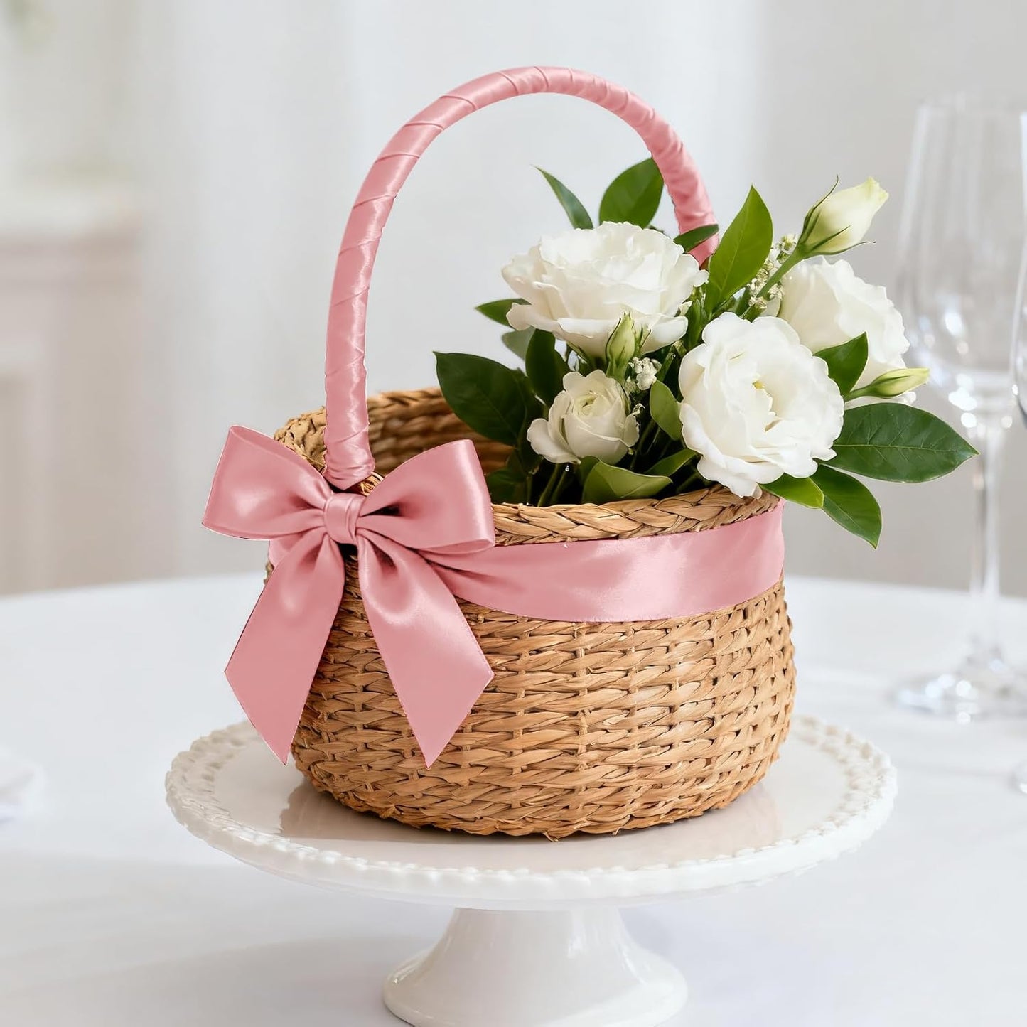 1-1/2 Inch 100 Yards Satin Ribbon Dusty Pink, Solid Color Fabric Ribbon for Gift Wrapping, Wedding, Polyester Gift Ribbon for Birthday Party Decoration, Craft, Hair, Floral, Sewing