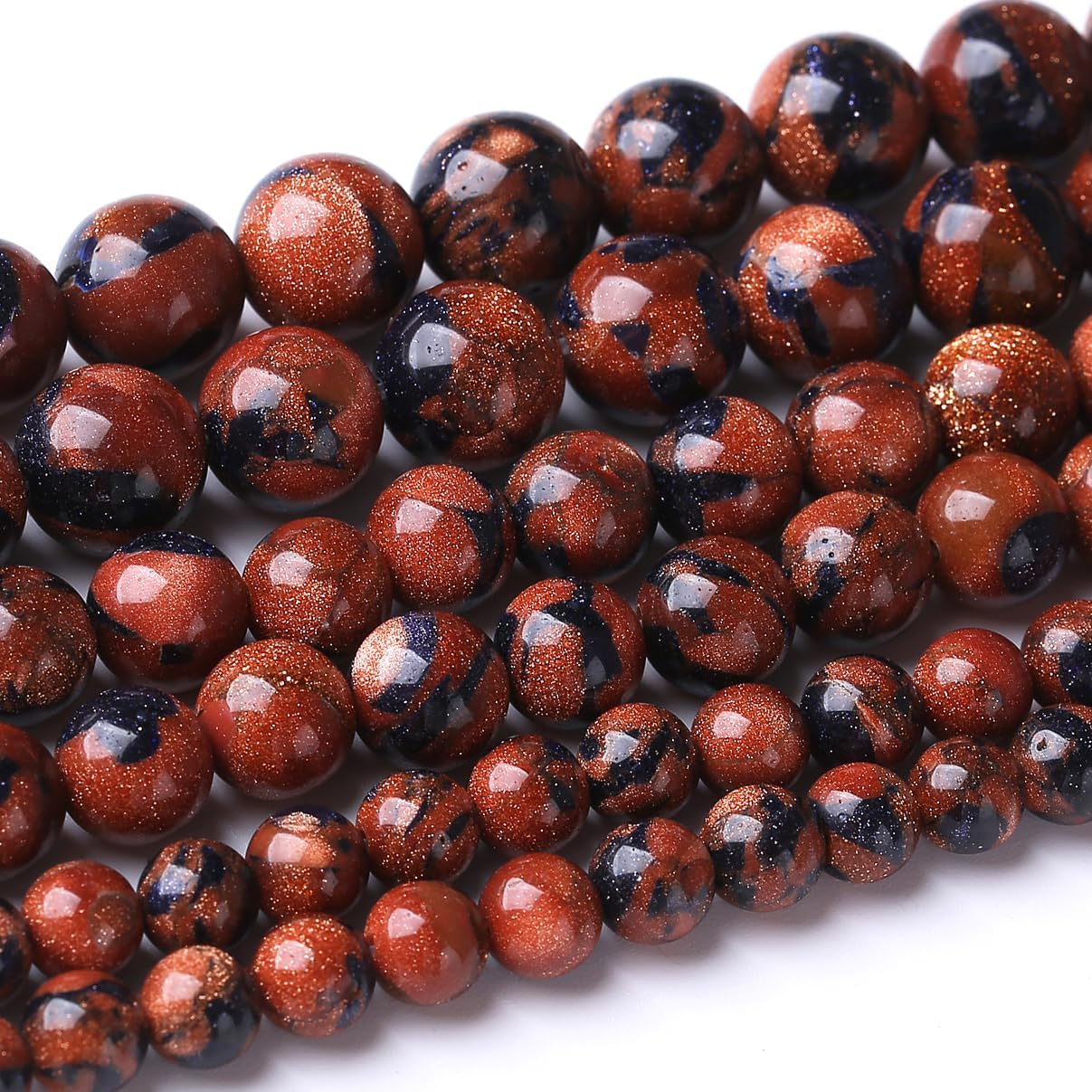32PCS 12MM Sandstone Beads Energy Healing Beads for DIY Jewelry Bracelet Necklace Making for Jewelry Making 15Inch