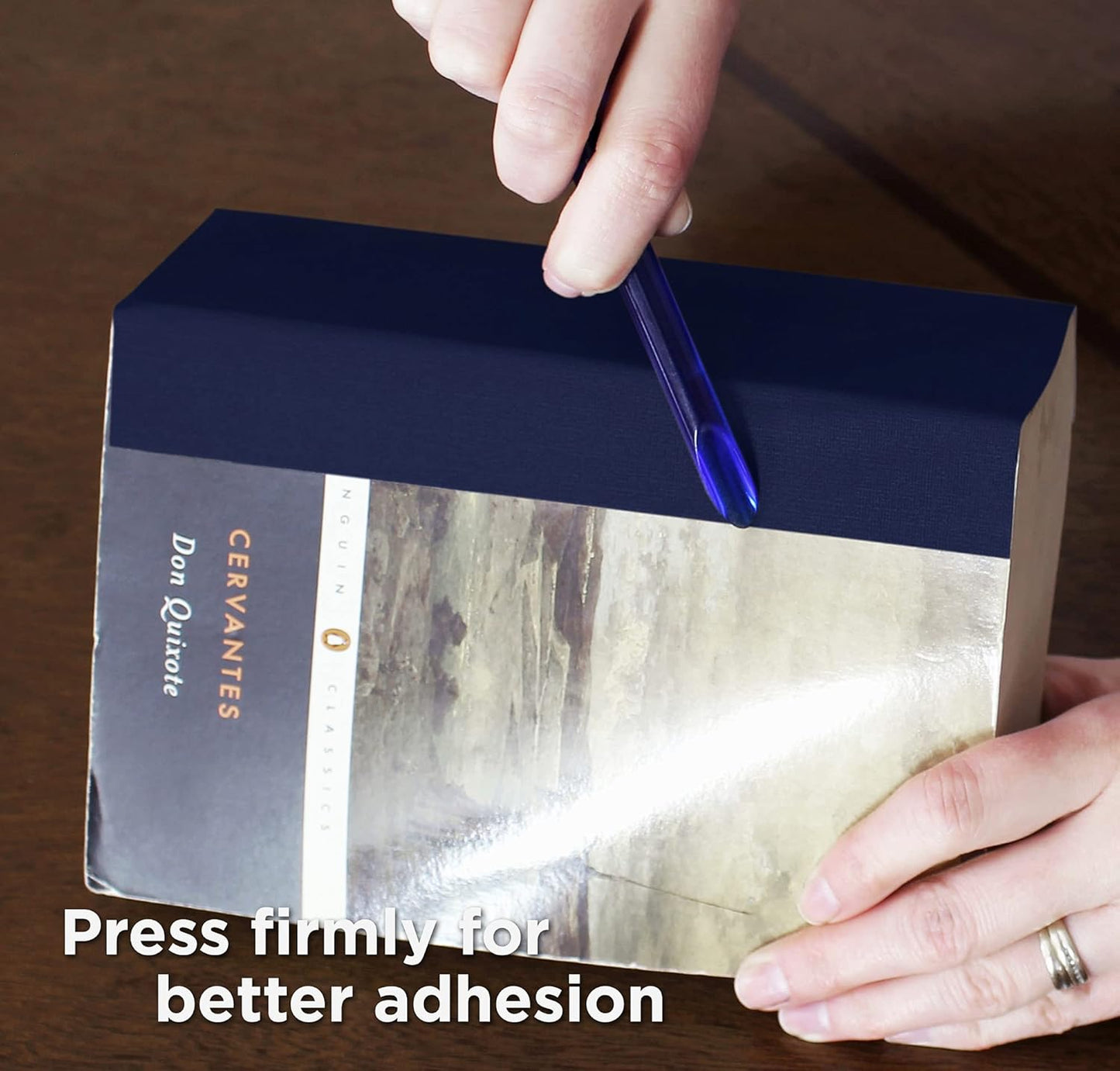 BookGuard 4 inch Premium Bookbinding Repair Cloth Tape, 15 Yard Roll, Navy Blue