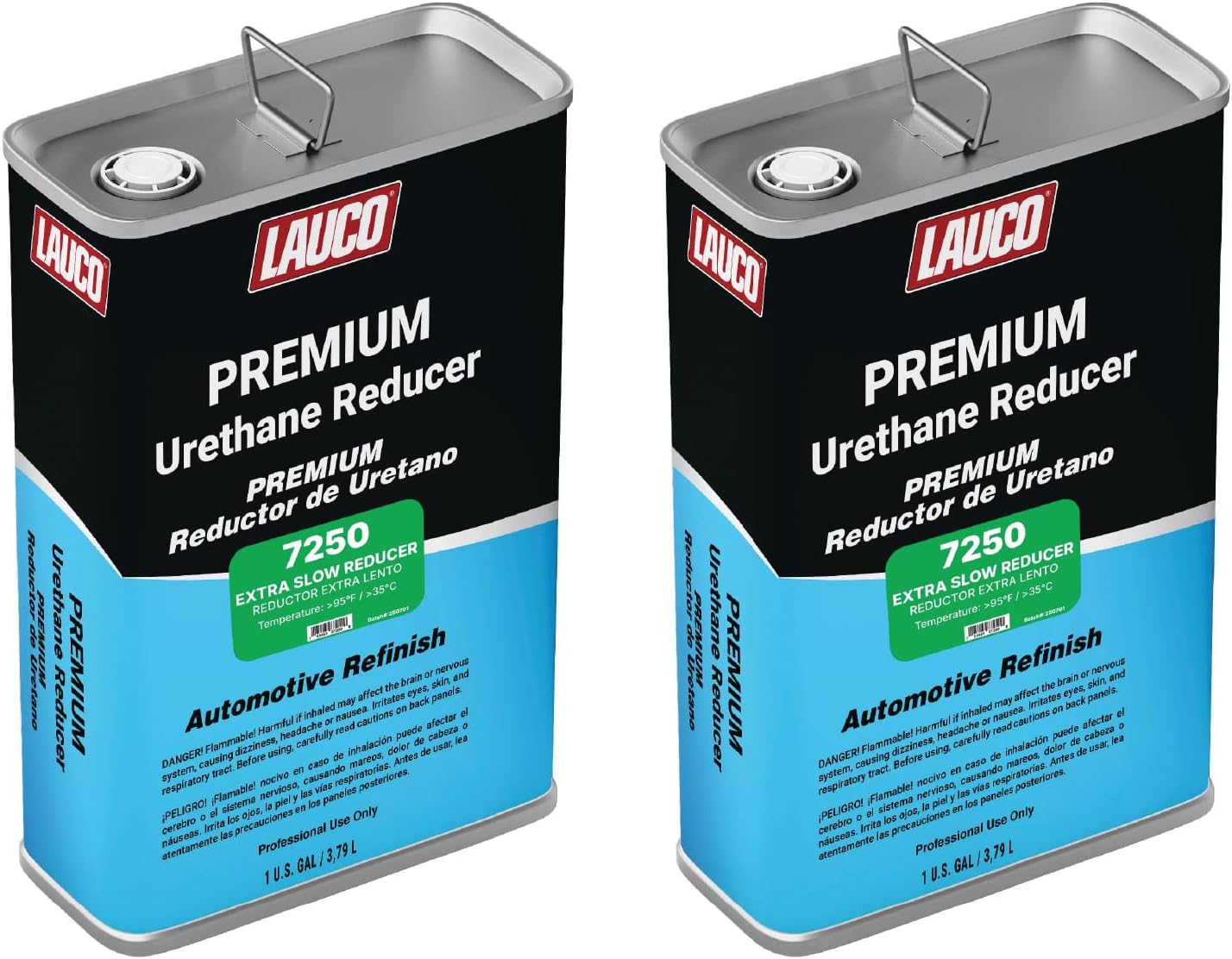 Extra Slow Urethane Grade Reducer (7250), 2 Gallons, > 95°F - For Automotive Paint and Industrial Paint Use - High Performance Automotive Grade﻿