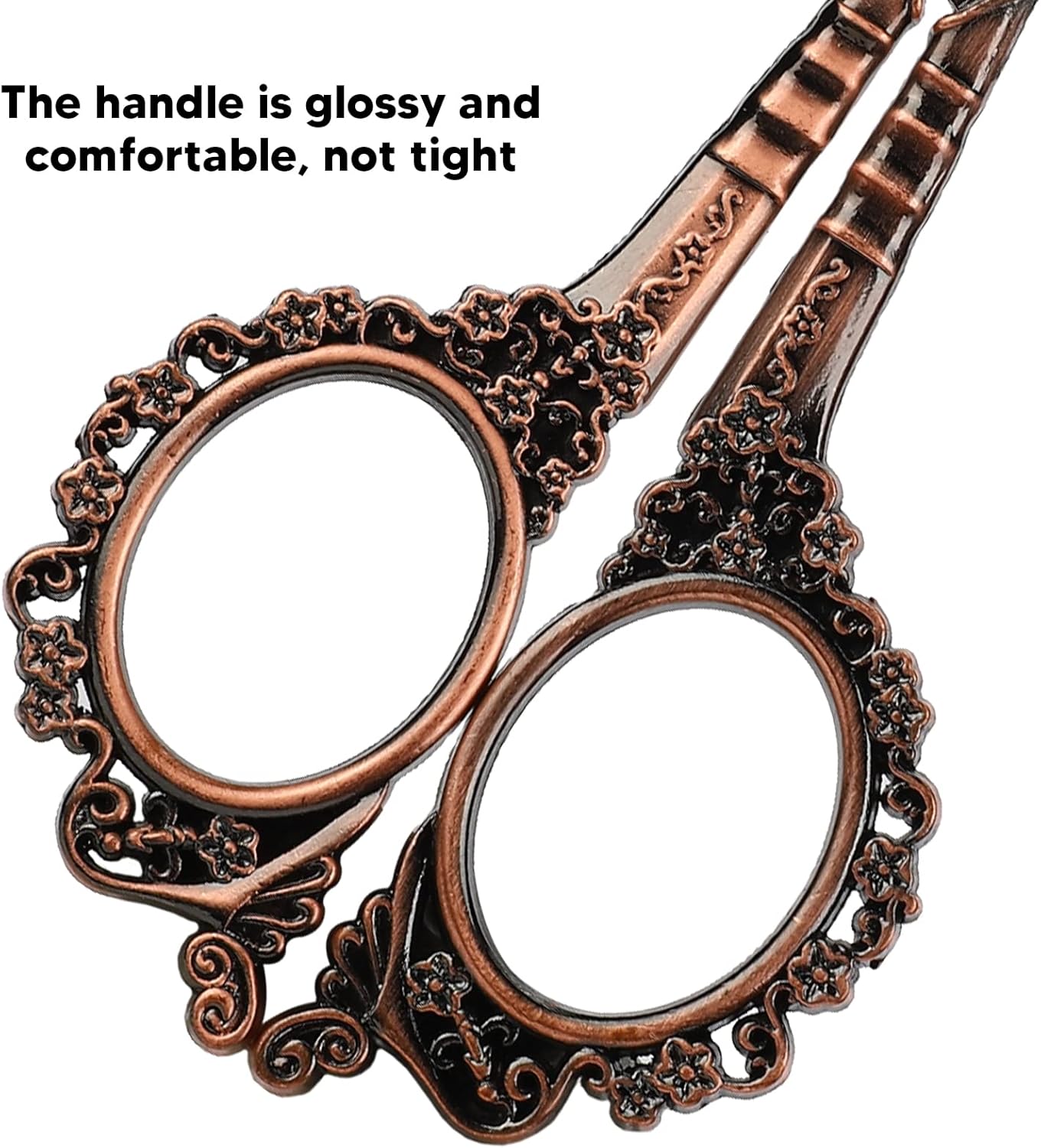 Pssopp Vintage Embroidery Scissors Set, Sewing Tool Kit with Sewing Needle Case Thimble Threader Complete Set for Embroidery and Needlework(Bronze)