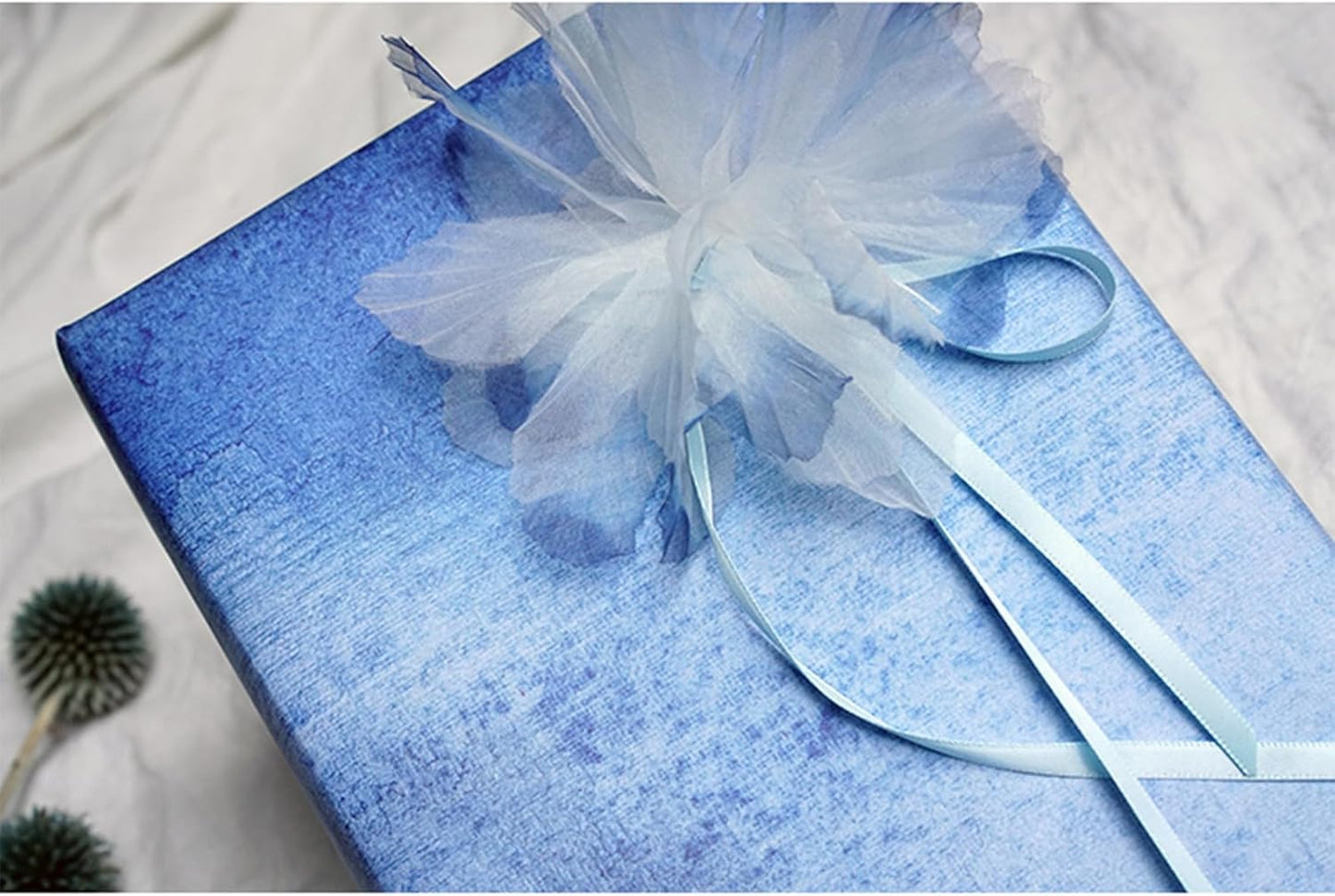 1/4" x 100 Yards Sky Blue Polyester Satin Ribbon Single Faced Bulk Fabric Ribbons for Gift Wrapping, Crafting and DIY Projects, Hair Accessories, Tiny Bows