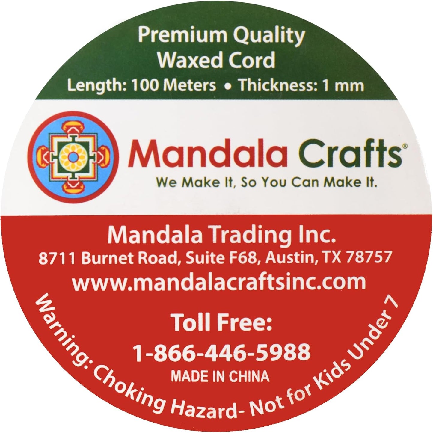 Mandala Crafts 1mm 109 Yards Hot Pink Cotton Waxed Cord for Jewelry Making Bracelet Cord Waxed String - Beading String Thread Jewelry Cords for Necklaces String