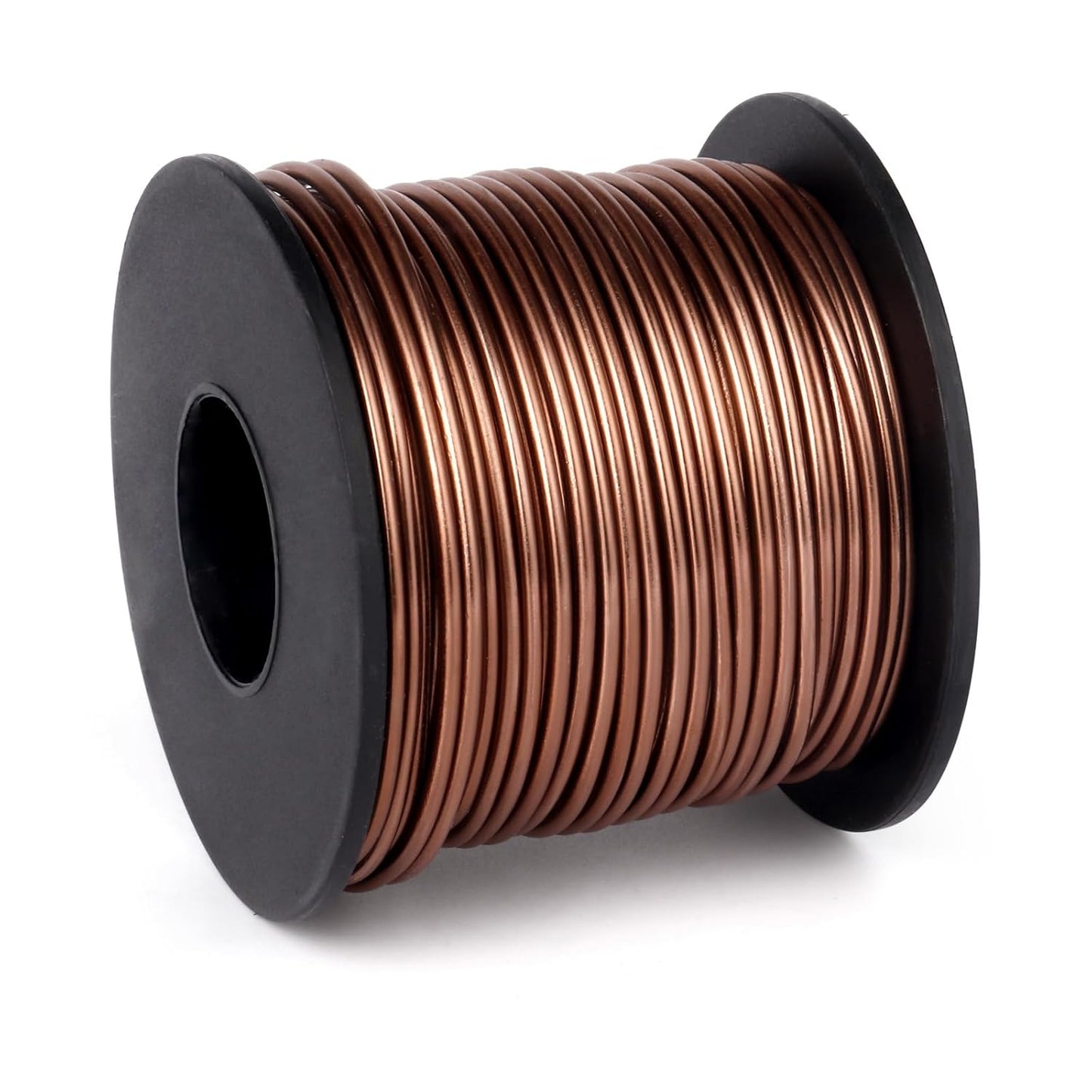 Aluminum Craft Wire, 95 Feet 2.0mm/ 14 Gauge Brown Bendable Soft Metal Aluminum Wire Roll Bulk for DIY Crafts Sculpting Jewelry Making