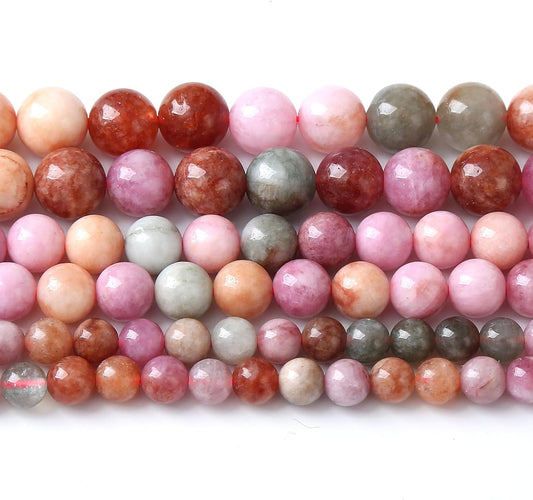60pcs 6mm Natural Alashan Rainbow Agate Stone Beads for Jewelry Making DIY Bracelet Necklace Accessories 15" Energy Healing Power Stone Beads (6mm, Alashan Rainbow Agate)