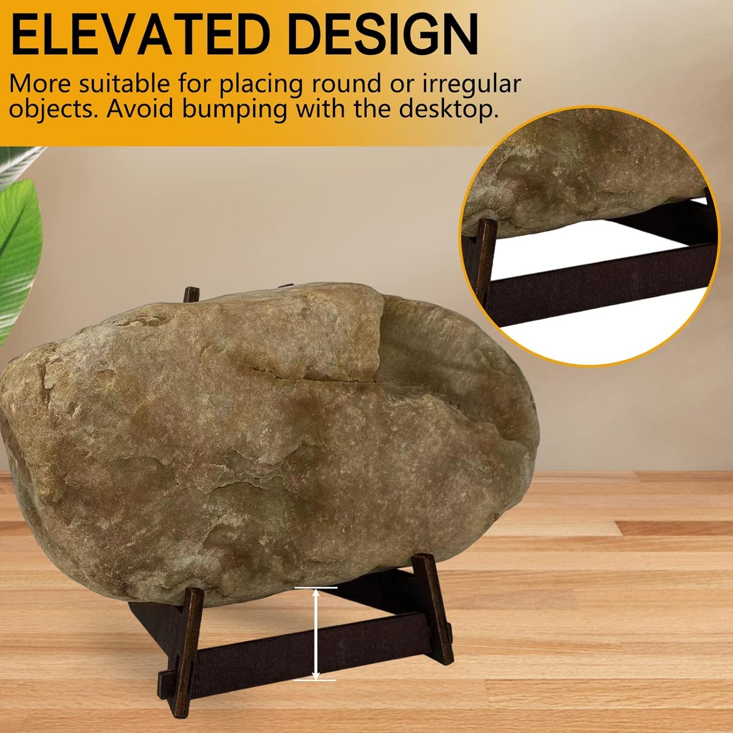 1 Pack 13 Inch Plate Stand, Wooden Display Stand Plate Stands for Display Decorative Picture Frame Stand, Easel Display Stand,Book Display Stand, Plate Holder Display Stand (13 Inch-1PCS)