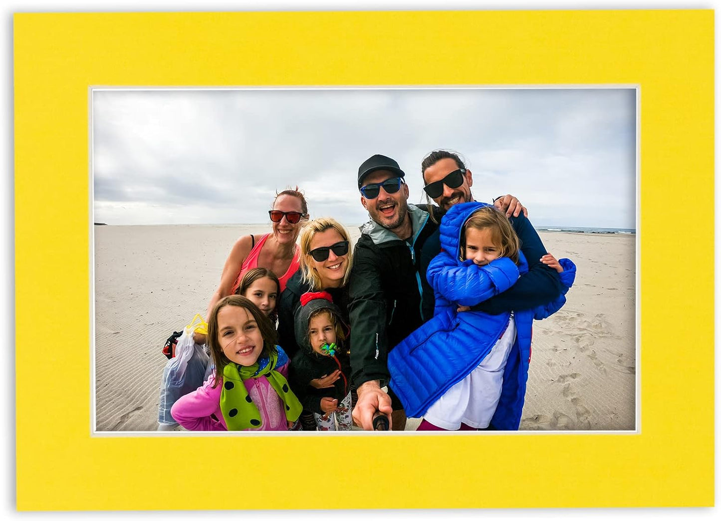 11x14 Mat for 8.5x11 Photo - Precut Yellow Picture Matboard for Frames Measuring 11 x 14 Inches - Bevel Cut Matte to Display Art Measuring 8.5 x 11 Inches - Acid Free Pack of TEN MATS