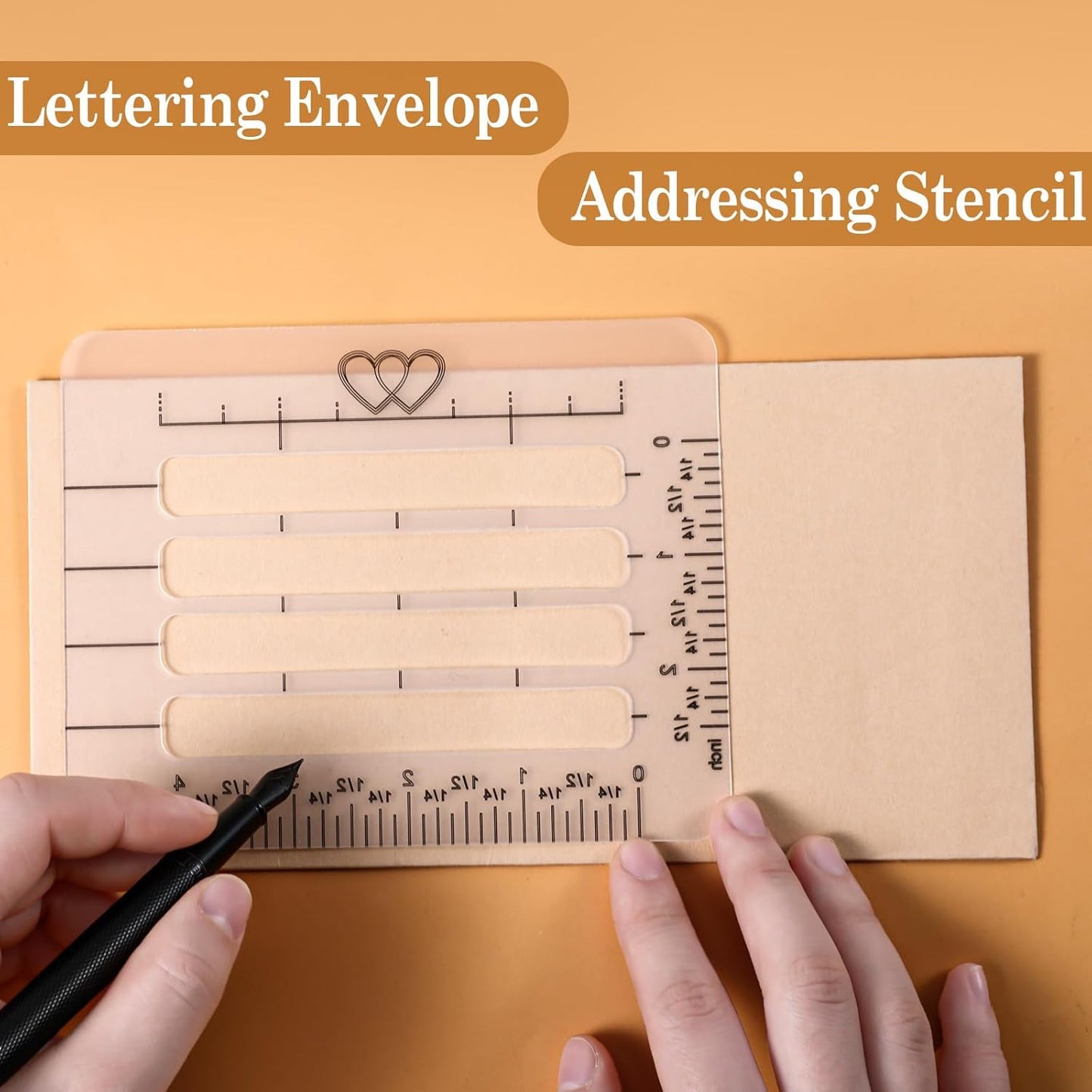 6pcs Straight Line Stencil, Stencils for Journaling,Line Drawing Stencil Lettering Guide,Stencils Templates Set for Card Paper Journal Lettering Writing