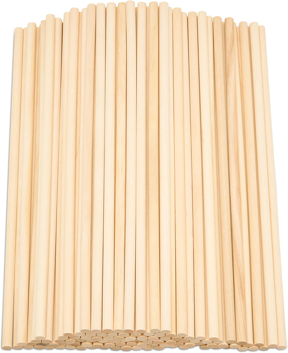 Dowel Rods Wood Sticks Wooden Dowel Rods 5/16 x 12 Inch Unfinished Hardwood Sticks for Crafts and DIYers 100 Pieces by Woodpeckers