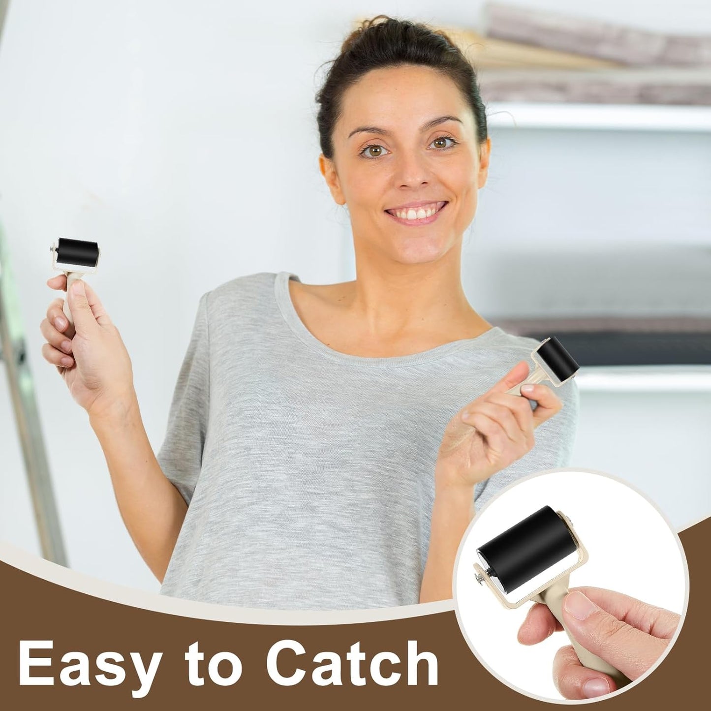 Frienda 30 Pcs Rubber Brayer Rollers 1.9 Inch Rubber Ink Roller for Gluing Printing Inking Block Paper Crafting Press Printmaking Wallpaper Stamping Scrapbooks Crafting Art DIY