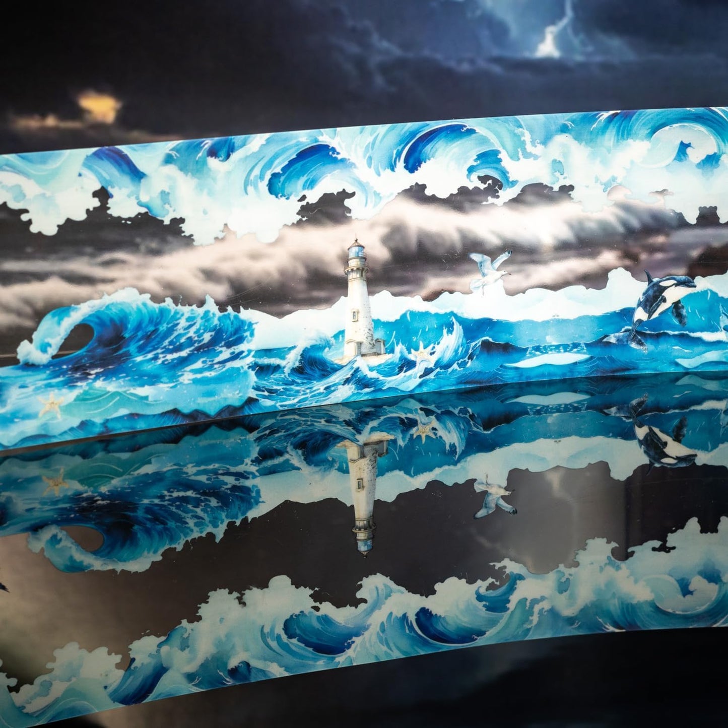 PET Tape Stickers for Junk Journal Supplies,Transparent Landscape Stickers for Scrapbook Supplies,DIY Craft,Journaling,Notebook,Phone Case(Parallel Landscapes)