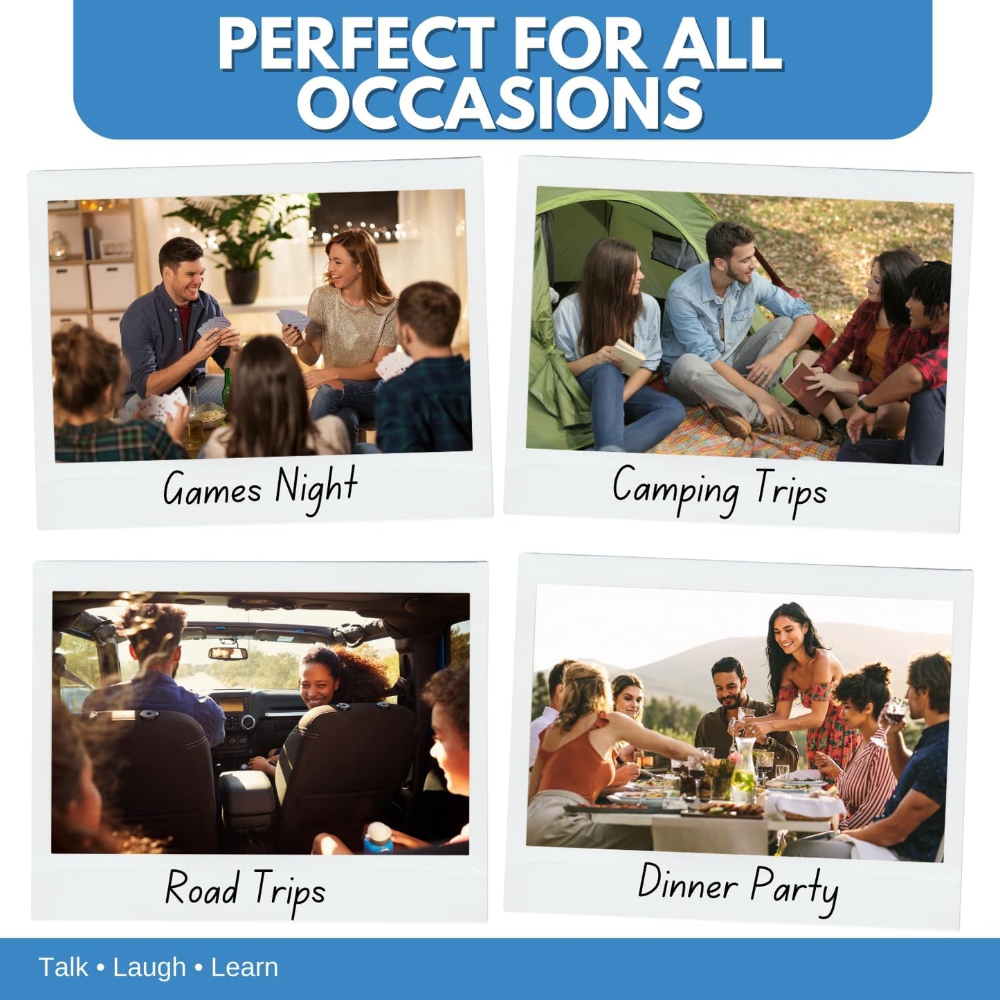 ? WORD TEASERS Generations - Trivia Game for Family Game Night - Fun & Funny Trivia Card Game for Millennials & Boomers - Family Party Game - 150 Trivia Cards for Adults & Kids