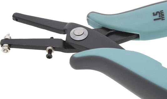 The Beadsmith Metal Hole Punch Pliers, with Gauge Guard, 1.5mm Rivet Hole Size in Sheet Stock up to 22 Gauge