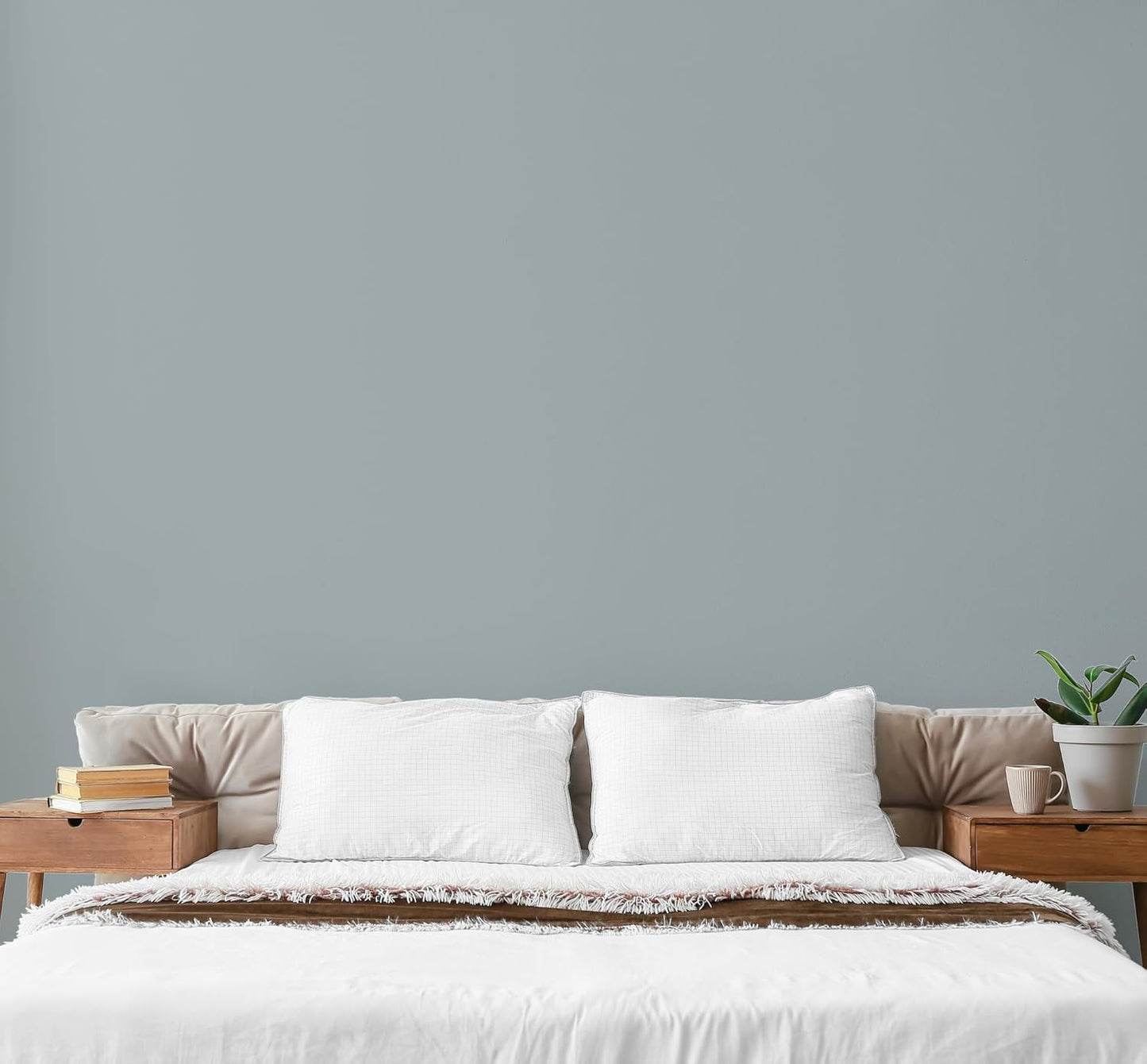 EVOLVE Paint & Primer: Environment-friendly, Low Sheen with One-coat Coverage for Interior & Exterior surfaces (Pebble Gray, 1-Gallon)