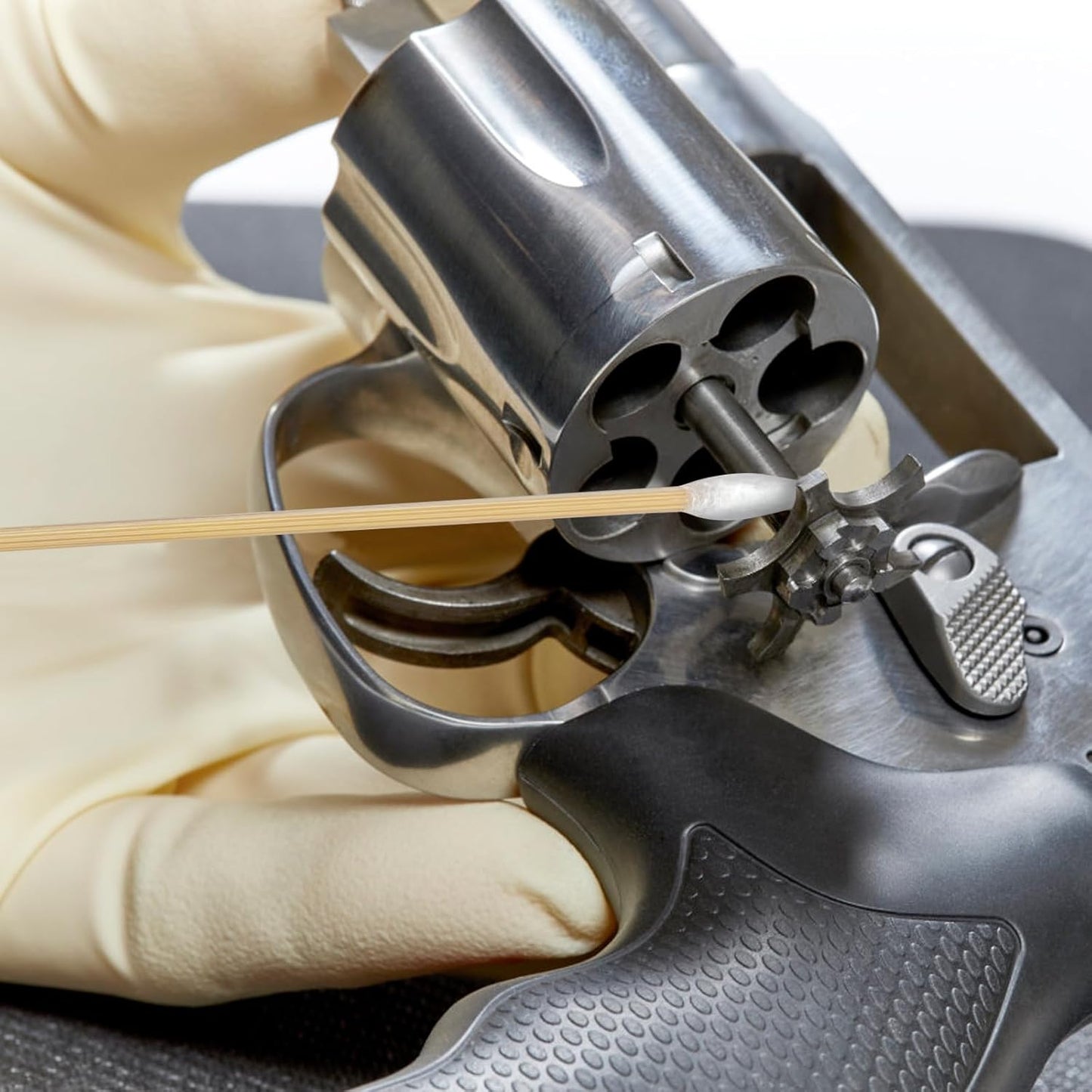 Eyxformula 200/400 Pcs Gun Cleaning Swabs with Double Pointed Tips, 6 Inch Sturdy Bamboo Sticks, Lint Free Long Cotton Swabs for Firearm Maintenance, Precision Cleaning Pistol, Rifle, Handgun, Shotgun